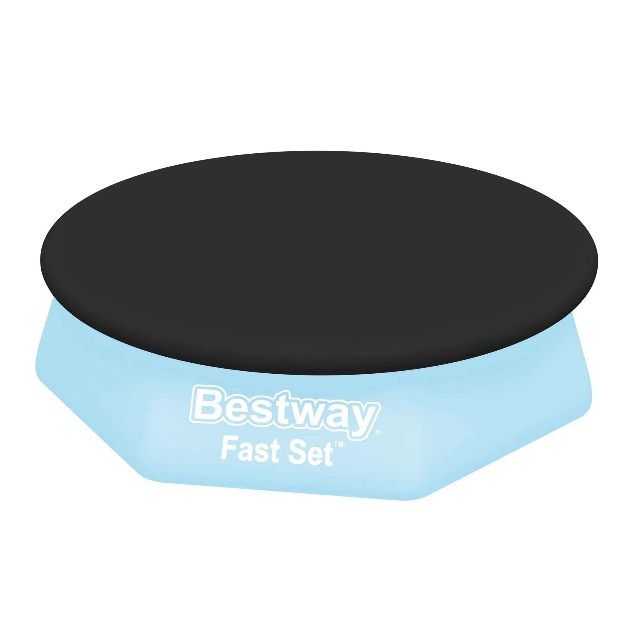 Copertura per piscina tondo BESTWAY COPRIPISCINA FAST SET in pvc nero Ø 244 cm