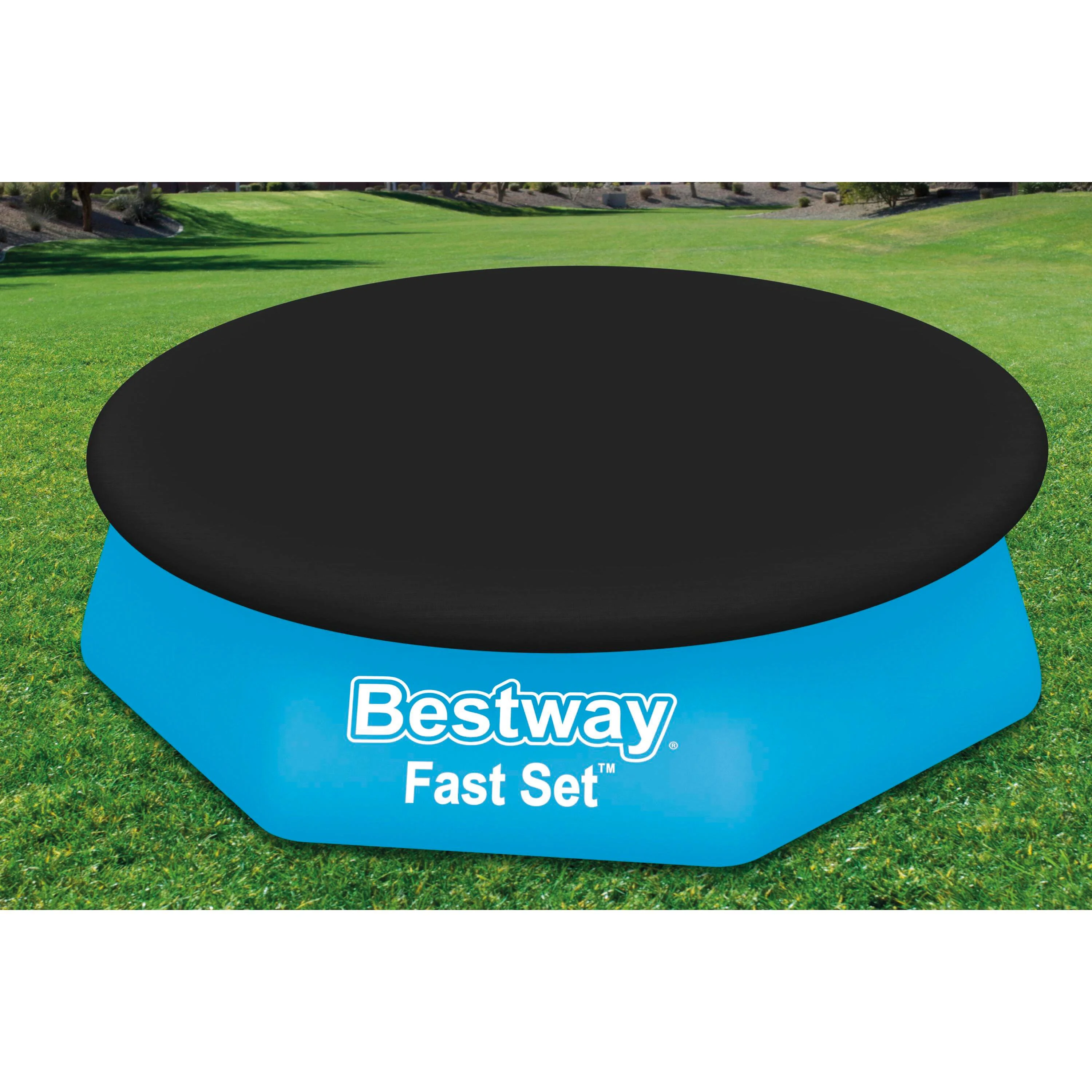 Copertura per piscina tondo BESTWAY COPRIPISCINA FAST SET in pvc nero Ø 244 cm 3