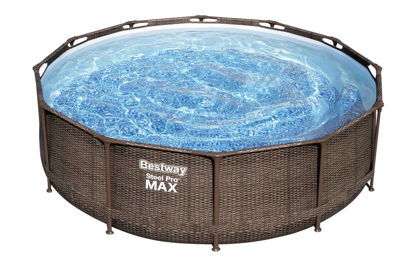 Piscina fuori terra tubolare BESTWAY Steel Pro marrone H 1 x ⌀ 3.66 m 5