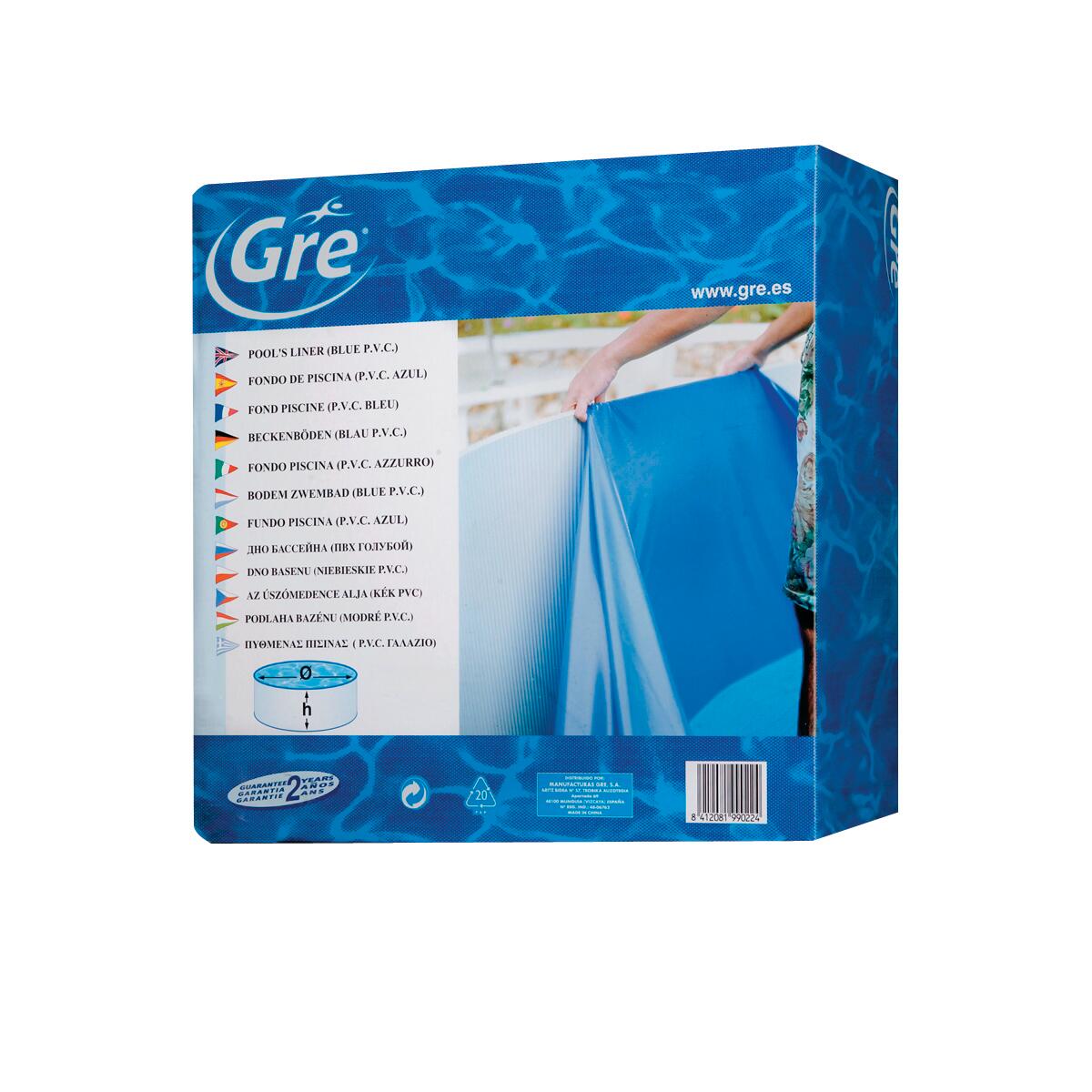 Liner blu GRE FPROV738 W 375 cm x L 7.3 m