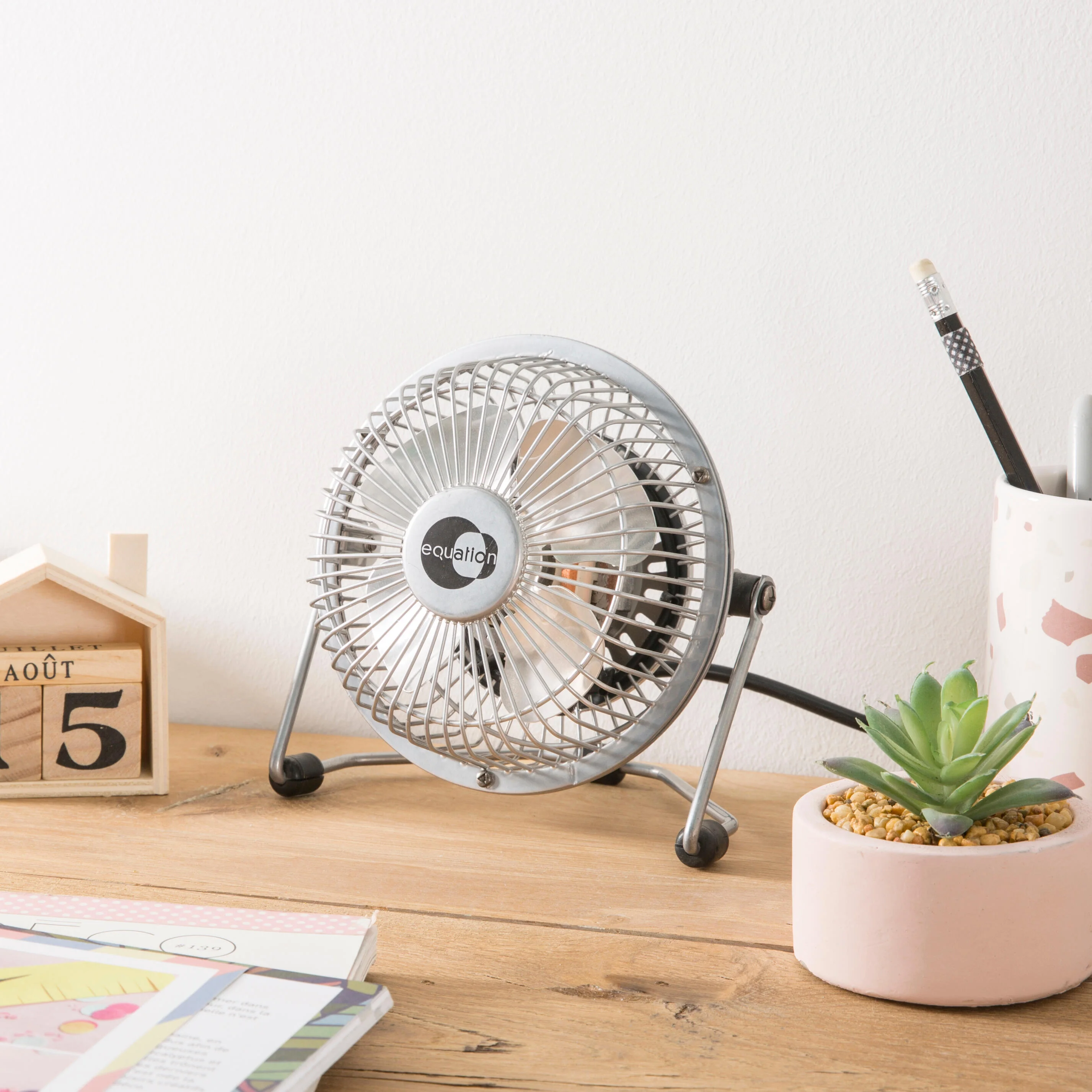 Ventilatore personal EQUATION Lara silver 15 W Ø 10 cm 2