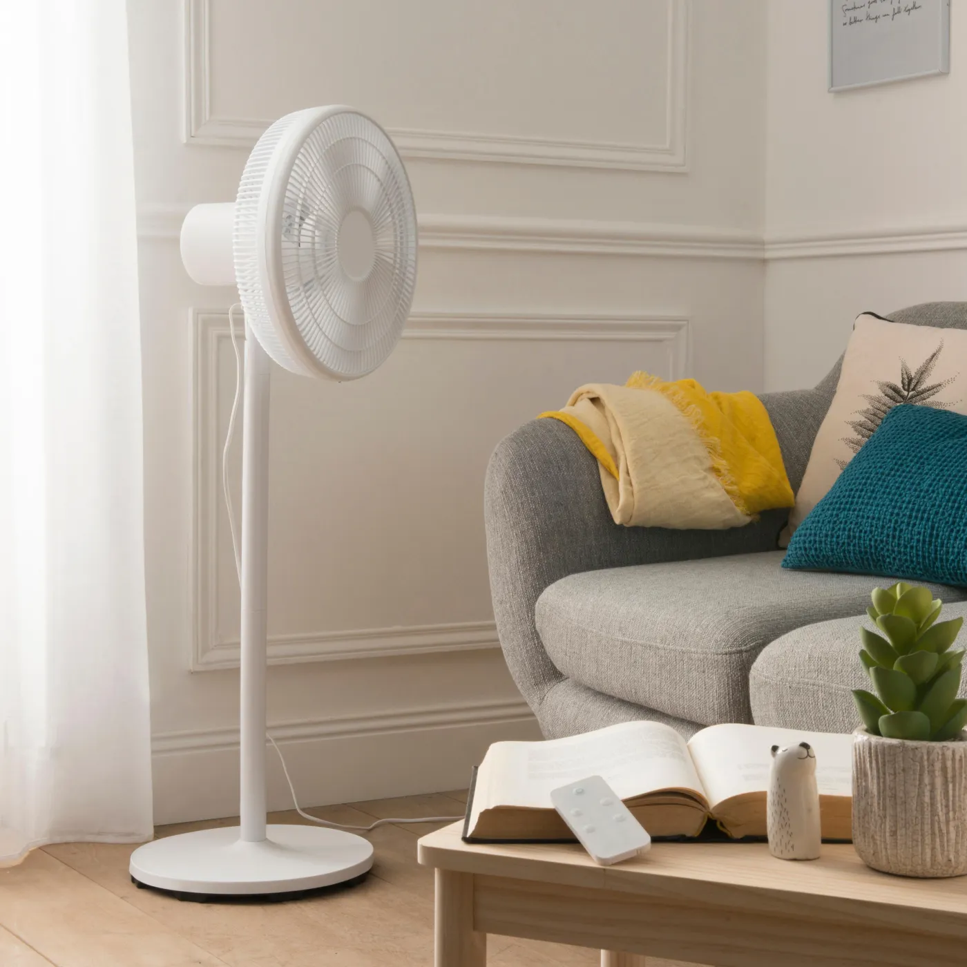 Ventilatore a piantana EQUATION Loft Meca bianco 50 W Ø 40 cm 2