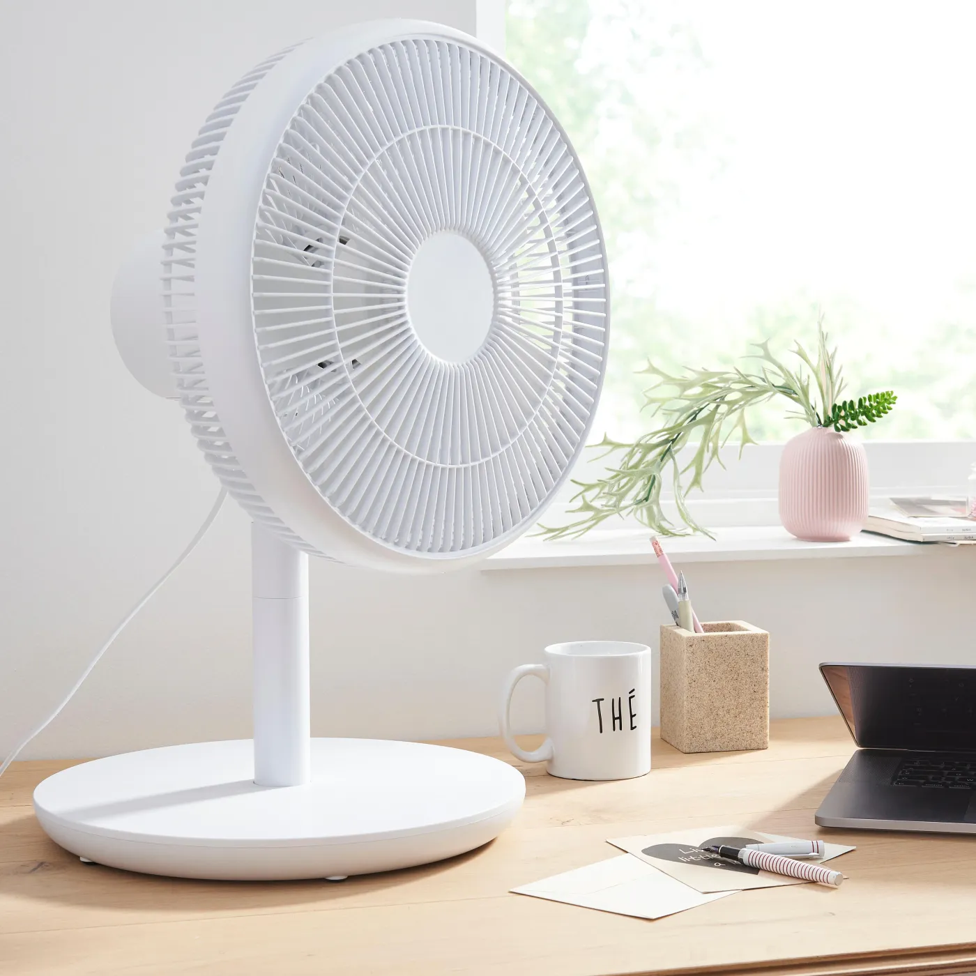 Ventilatore da scrivania EQUATION Loft bianco 35 W Ø 35 cm 2