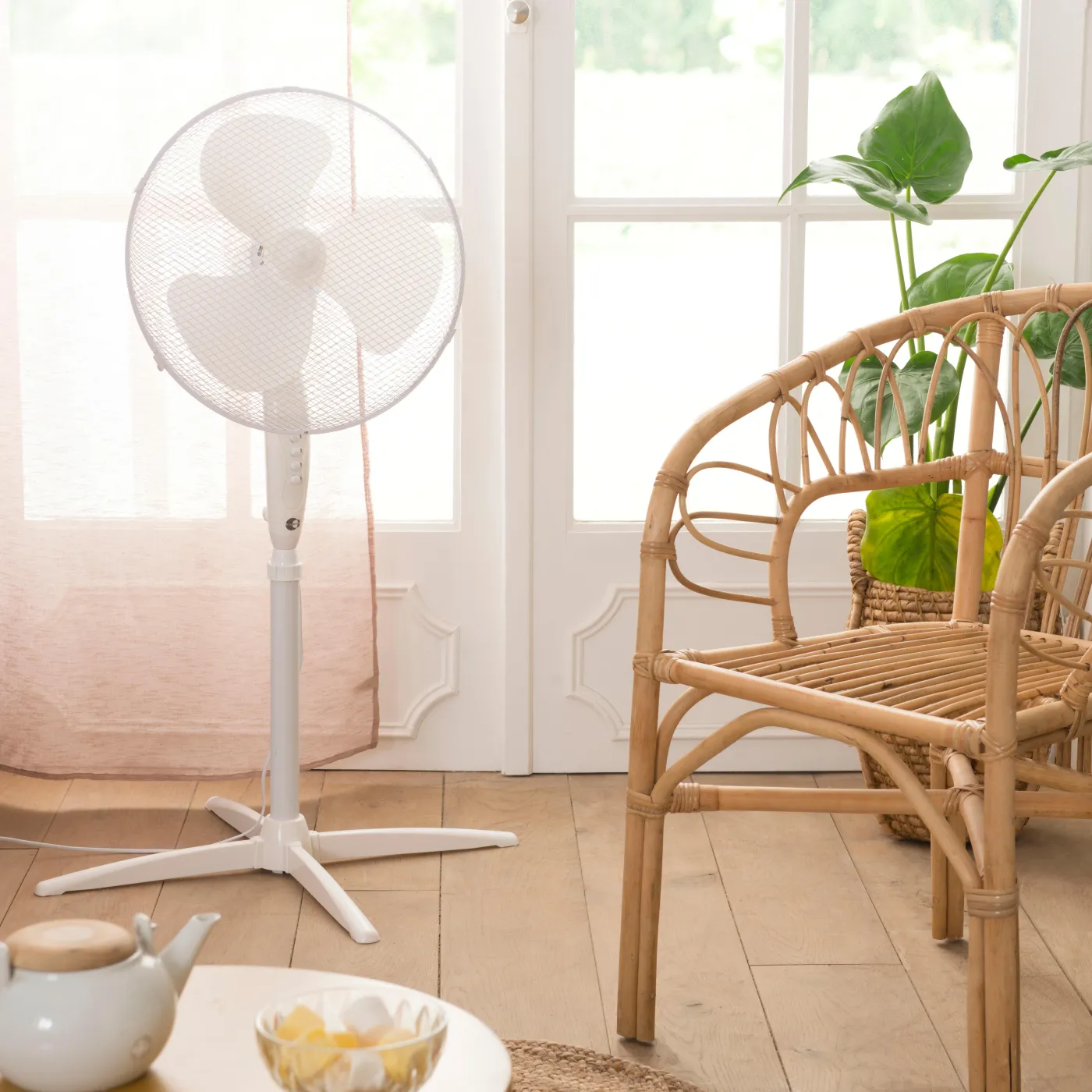 Ventilatore da pavimento EQUATION Altona 3 bianco 45 W Ø 40 cm 2