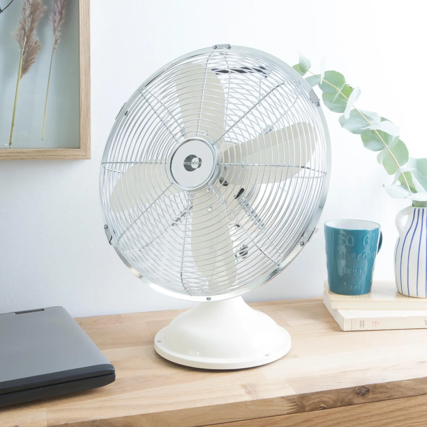 Ventilatore da scrivania EQUATION Mini Cooma beige 40 W Ø 30 cm 2