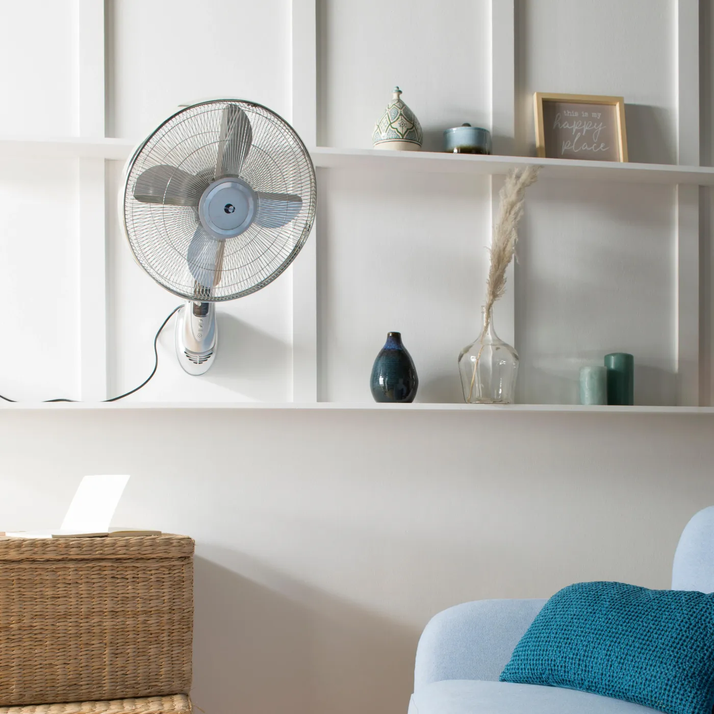 Ventilatore a parete EQUATION Wally silver argento 55 W Ø 40 cm 2
