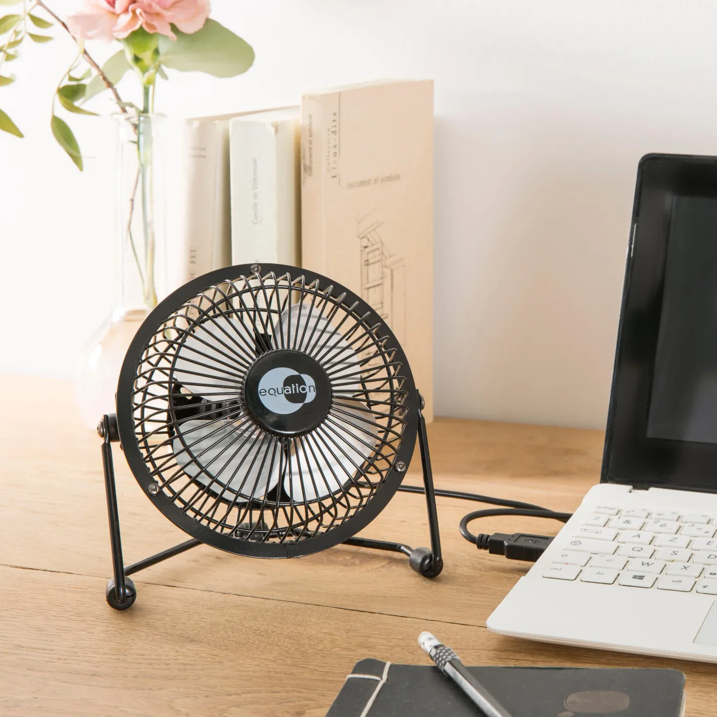 Ventilatore personal EQUATION Lara nero 4 W Ø 10 cm 2