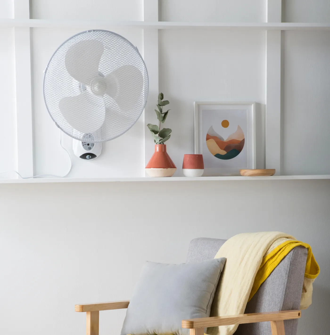 Ventilatore a parete EQUATION Derby bianco 45 W Ø 40 cm 2