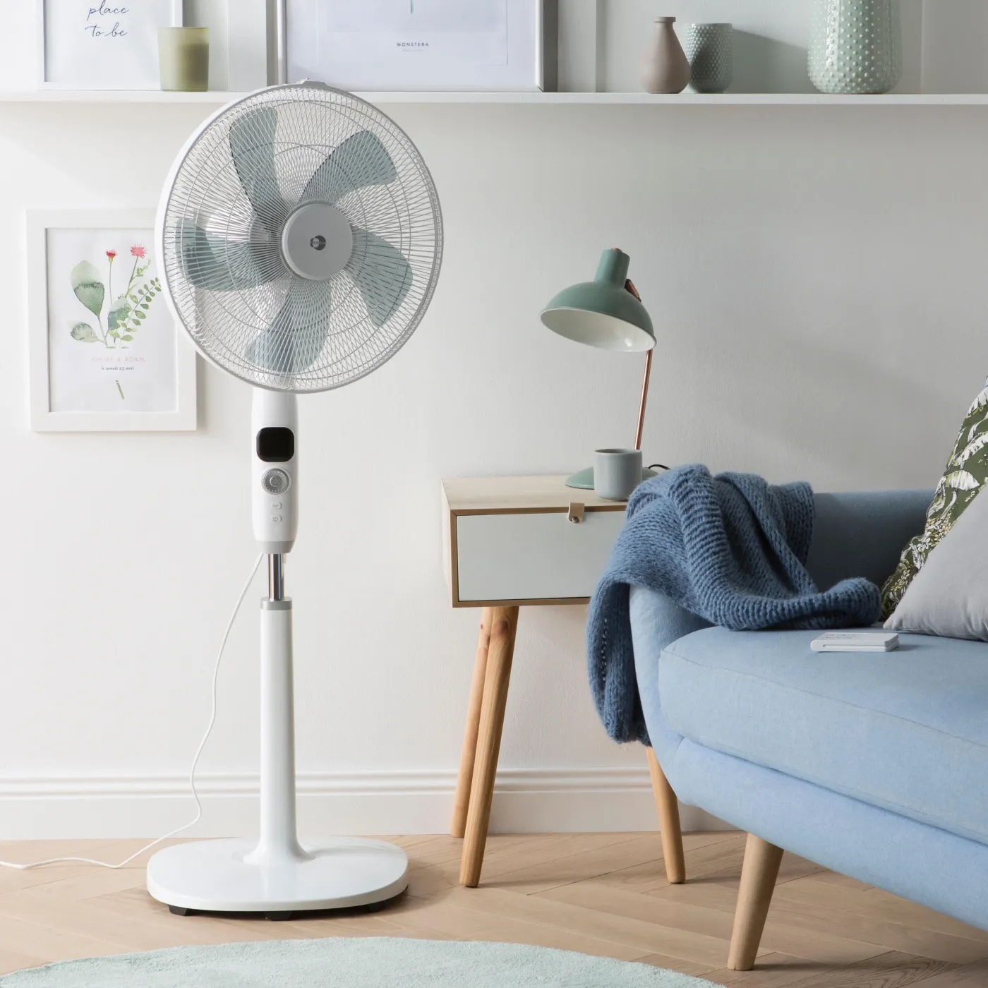 Ventilatore da pavimento EQUATION Silent DC bianco 25 W Ø 40 cm 2