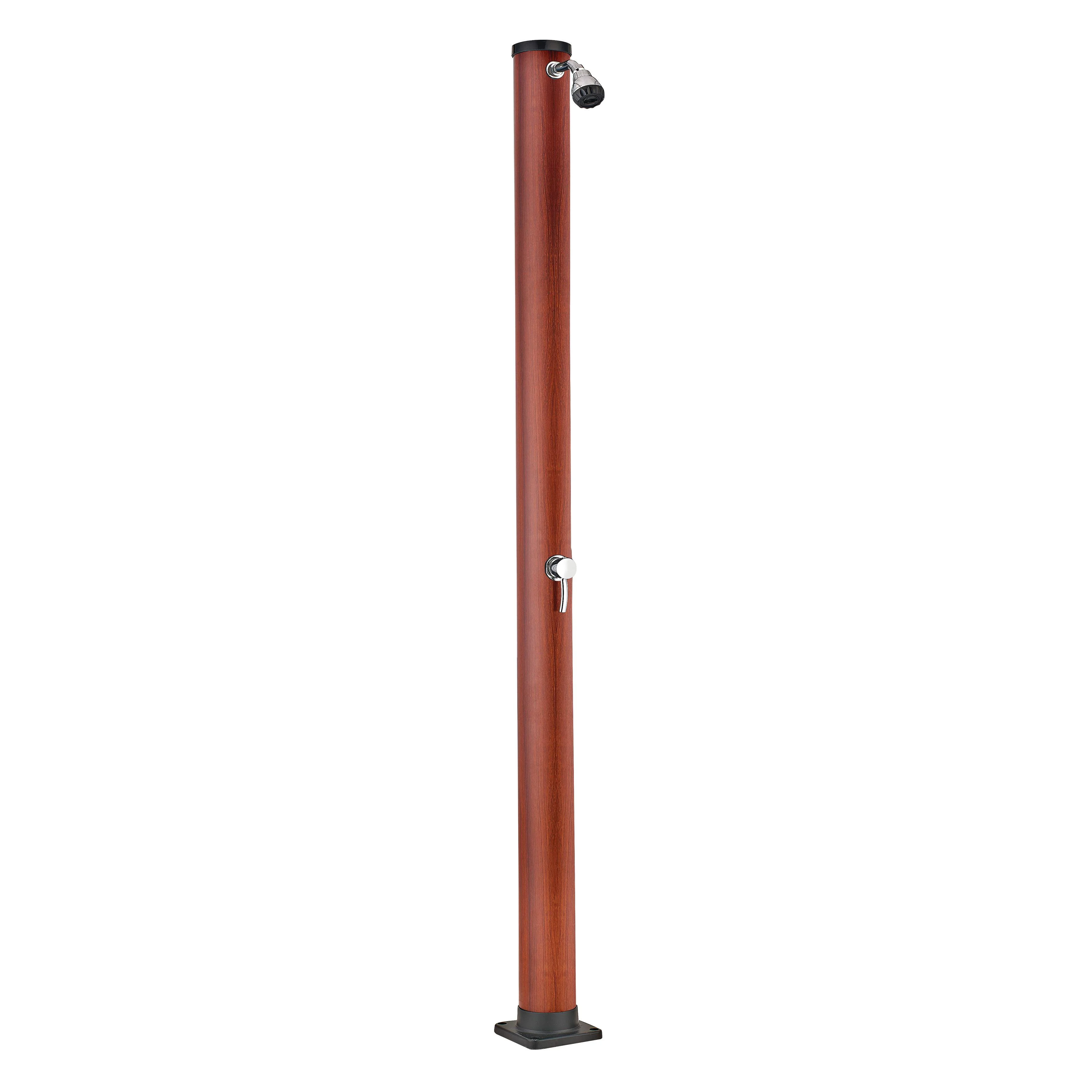 Doccia per piscina solare GRE effetto legno 20 L, marrone H 200 cm