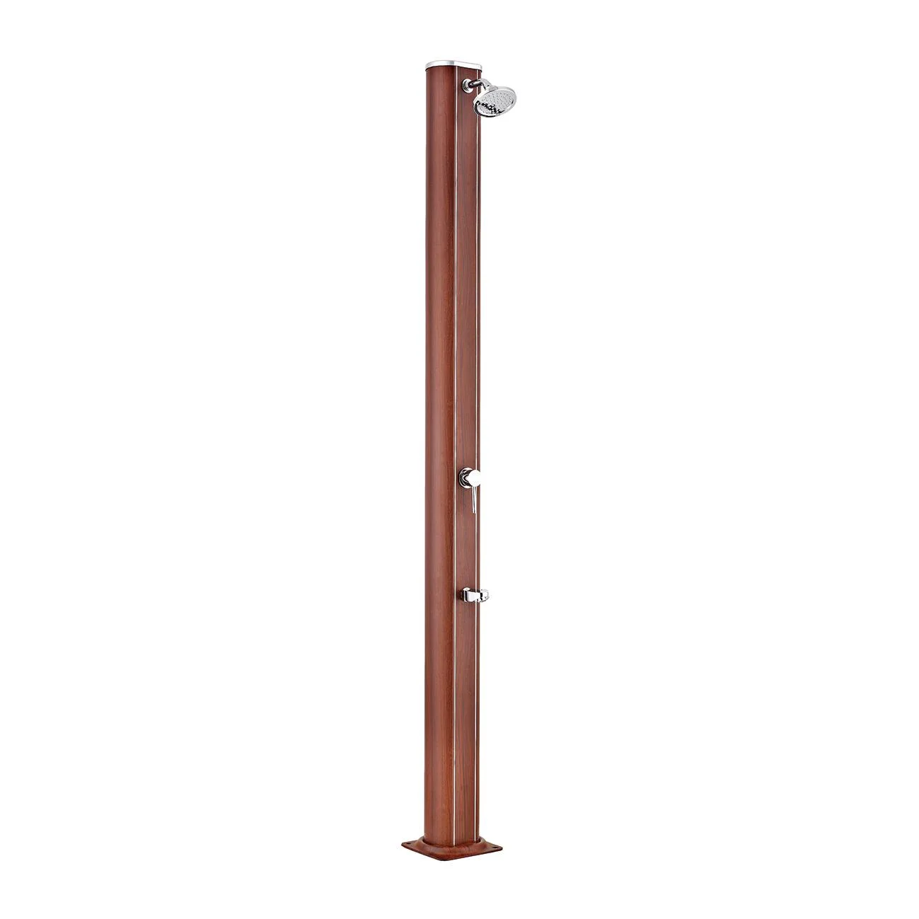 Doccia per piscina solare GRE tonda 32 L, marrone H 210 cm