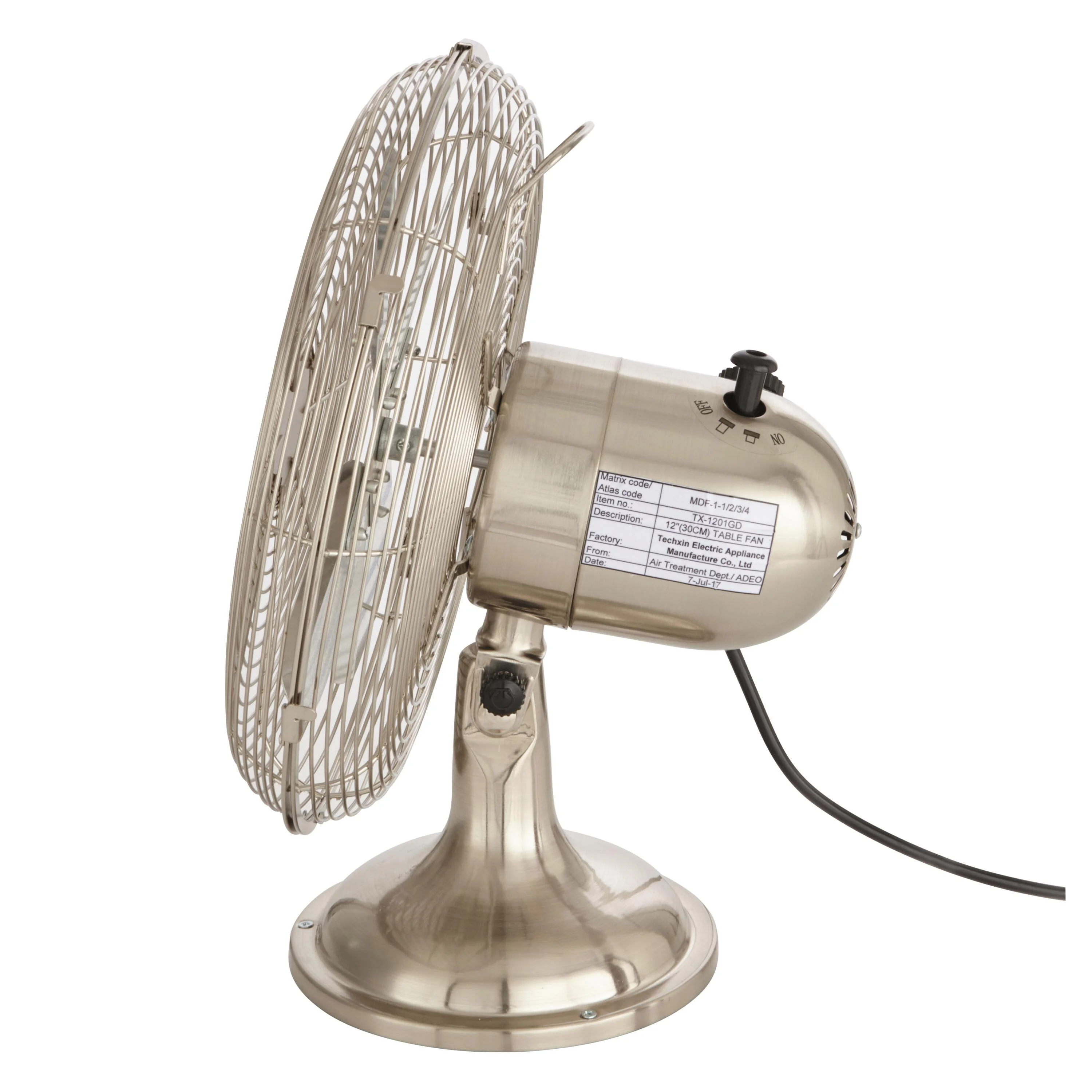 Ventilatore da tavolo EQUATION Mini Cooma cromo 40 W Ø 30 cm 6