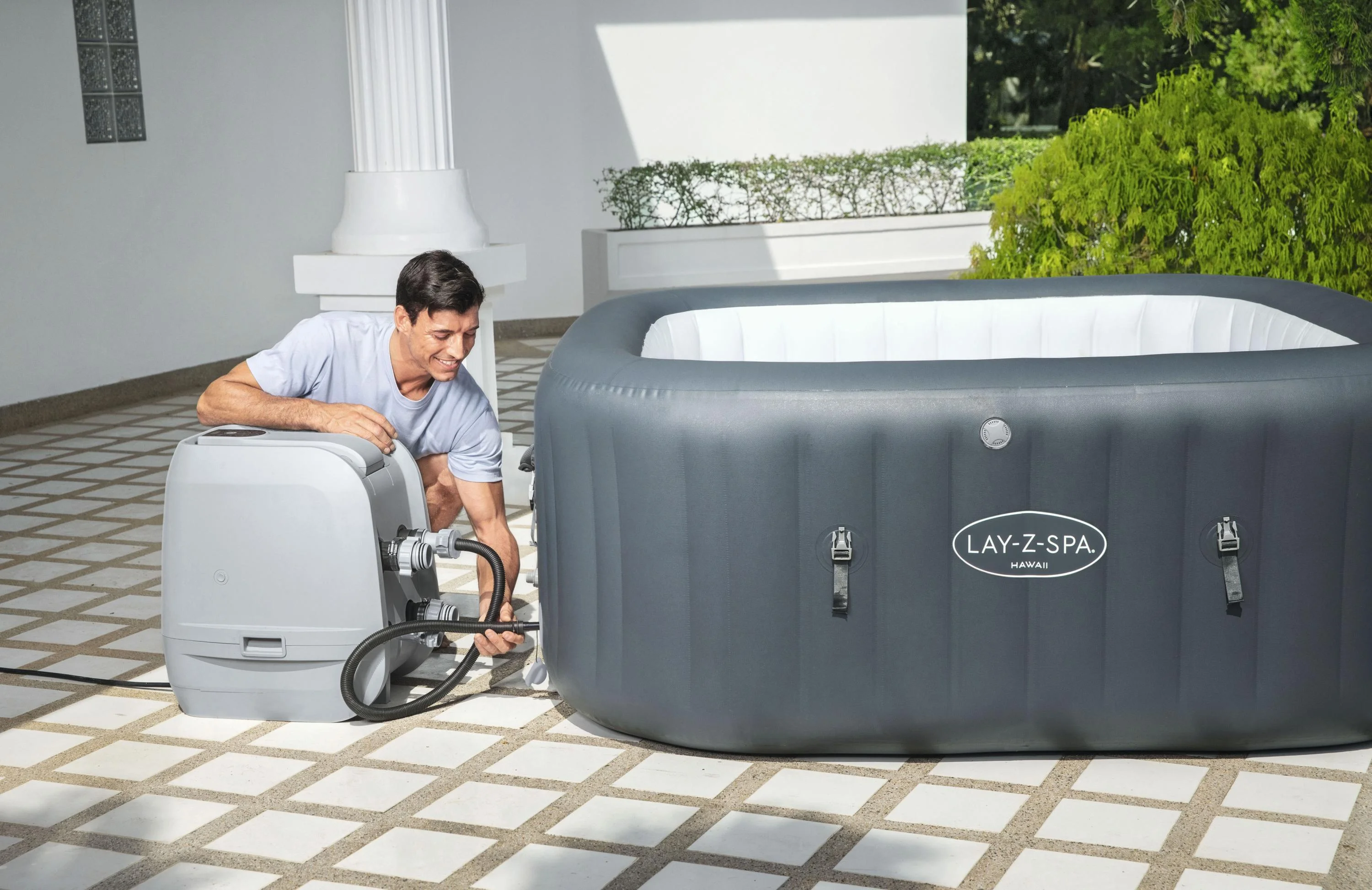 Idromassaggio da esterno gonfiabile BESTWAY LAY-Z-SPA HAWAII HYDROJET PRO L 180 x 180 H 71 cm 3