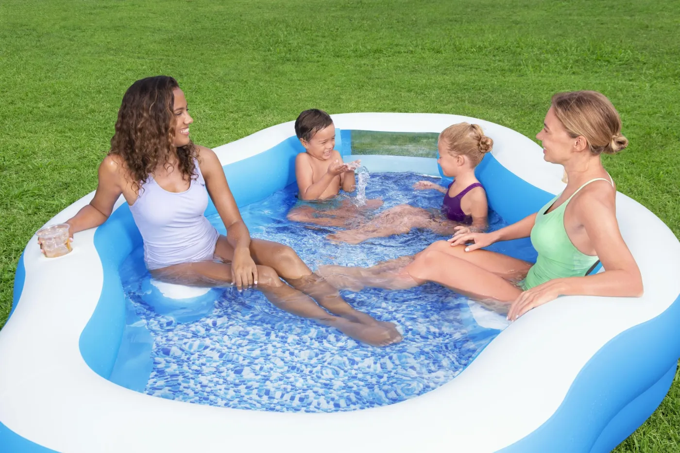Piscina gonfiabile BESTWAY Splashview L 2.7 x 1.98 H 0.51 m 2