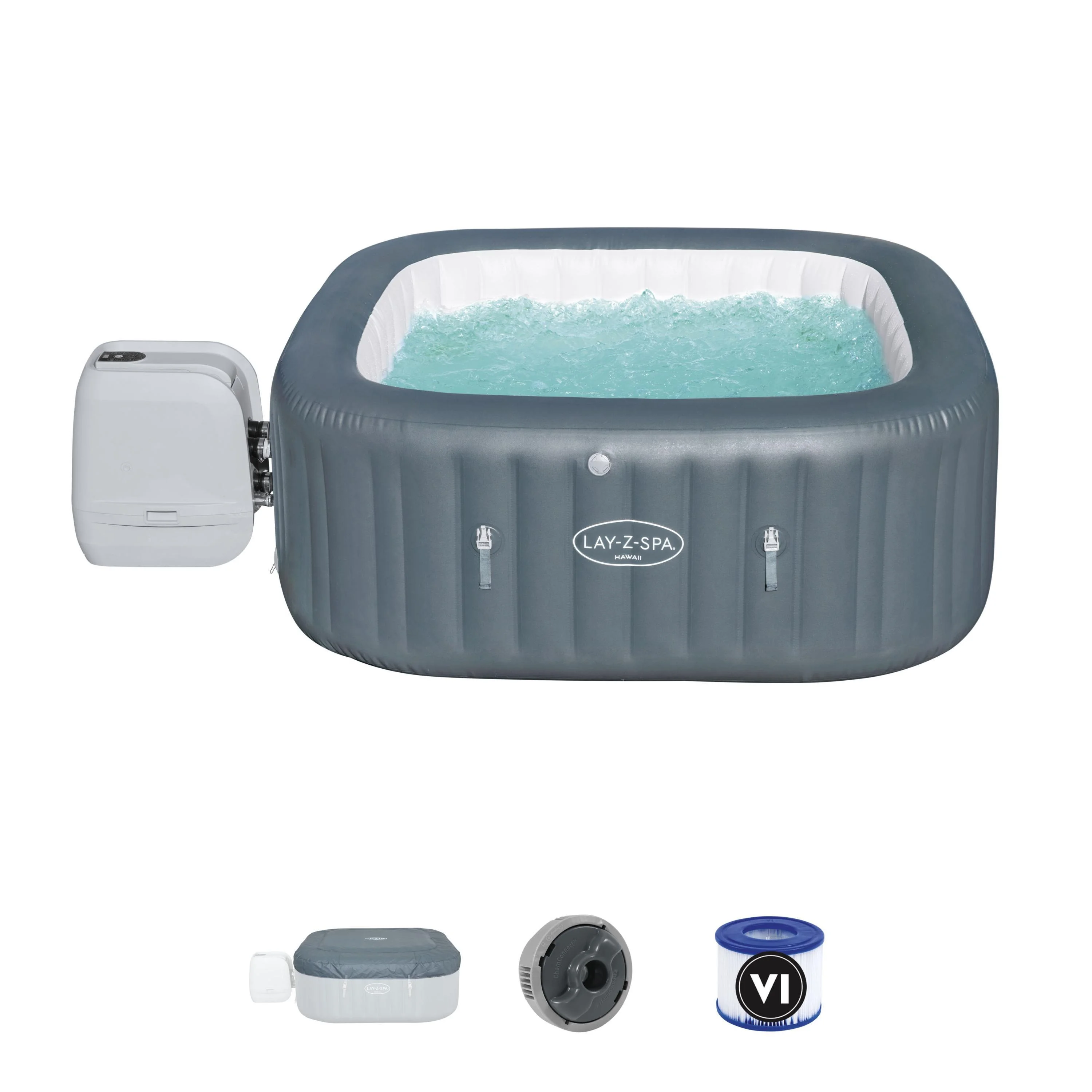 Idromassaggio da esterno gonfiabile BESTWAY LAY-Z-SPA HAWAII HYDROJET PRO L 180 x 180 H 71 cm 6