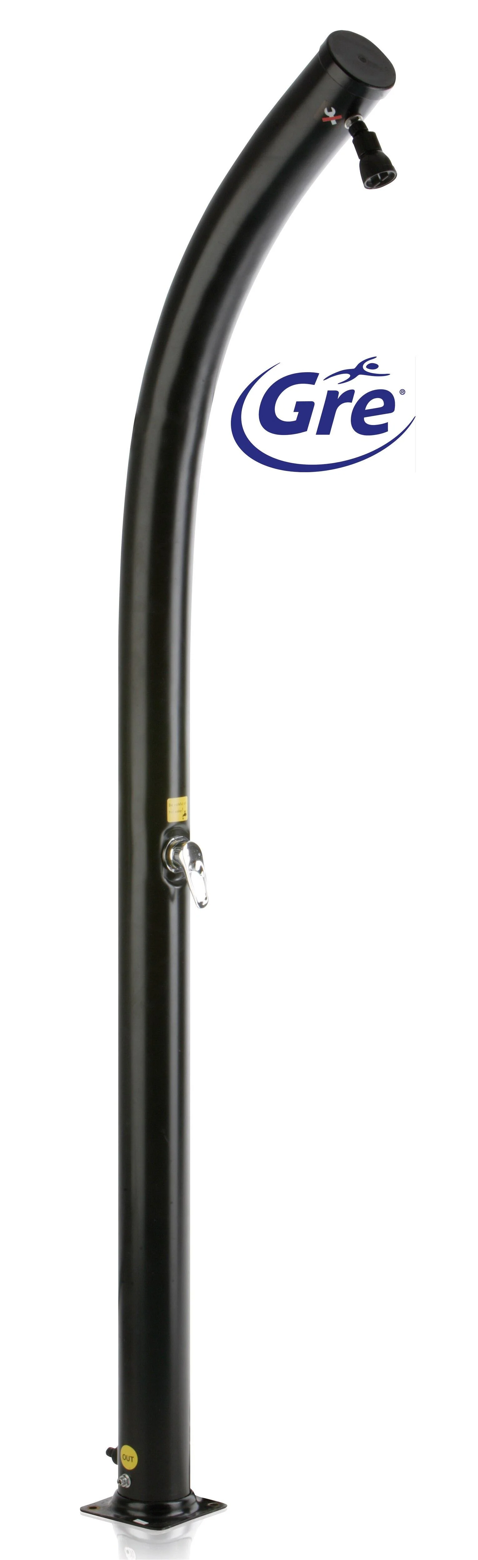 Doccia per piscina solare GRE 25 L, nero H 220 cm