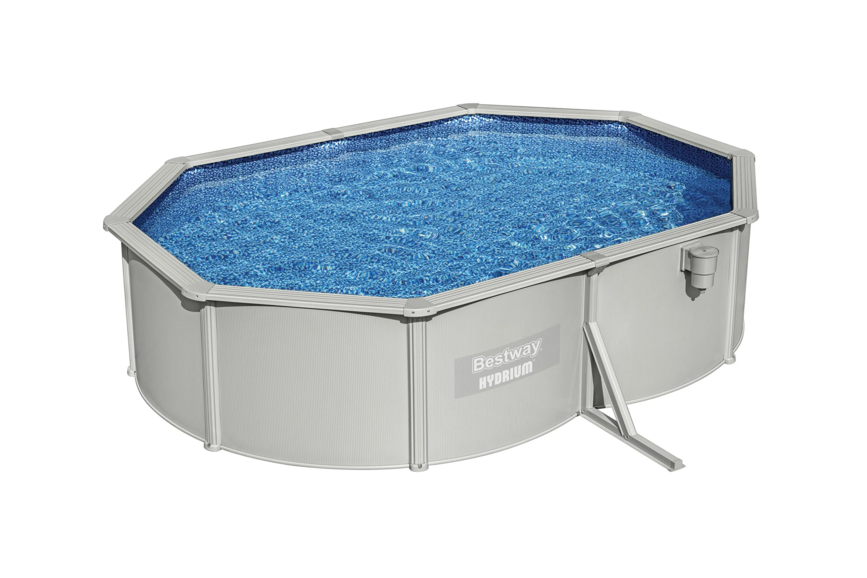 Piscina fuori terra rigida BESTWAY Hydrium Set grigio L int 5 x 3.6 m 5