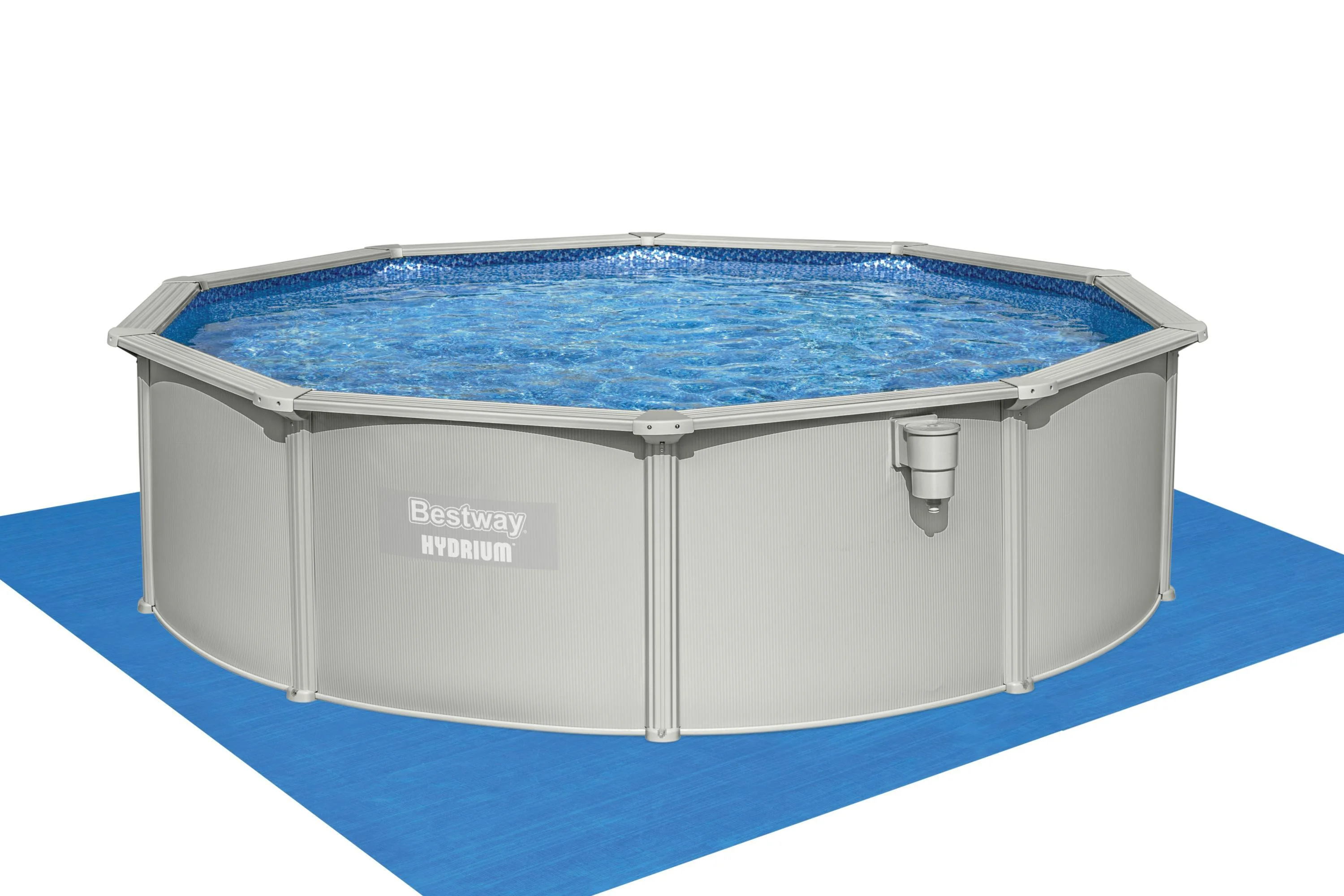 Piscina fuori terra rigida BESTWAY Hydrium Set grigio H 1.2 x D 4.8 m 3
