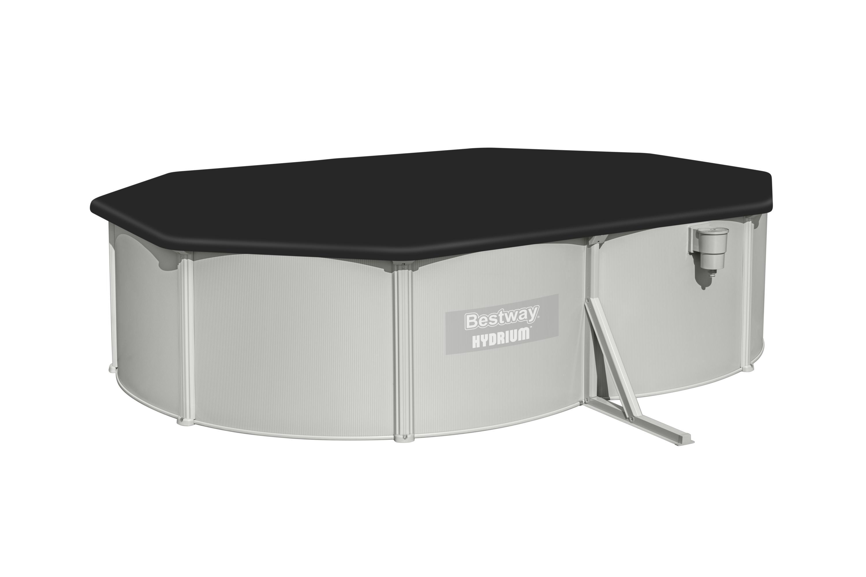 Piscina fuori terra rigida BESTWAY Hydrium Set grigio L int 5 x 3.6 m 4