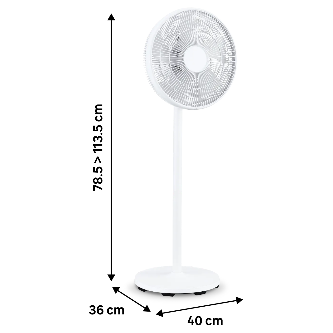 Ventilatore a piantana EQUATION Loft Meca bianco 50 W Ø 40 cm 8