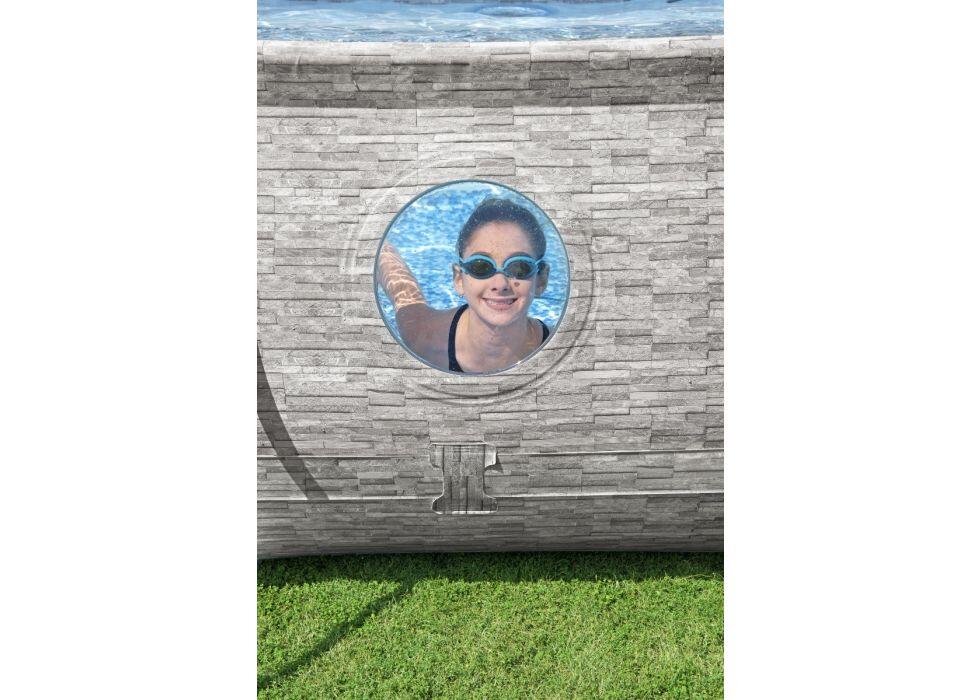 Piscina fuori terra tubolare BESTWAY Swimvista grigio H 1 x L int 4.27 x 2.5 m 4