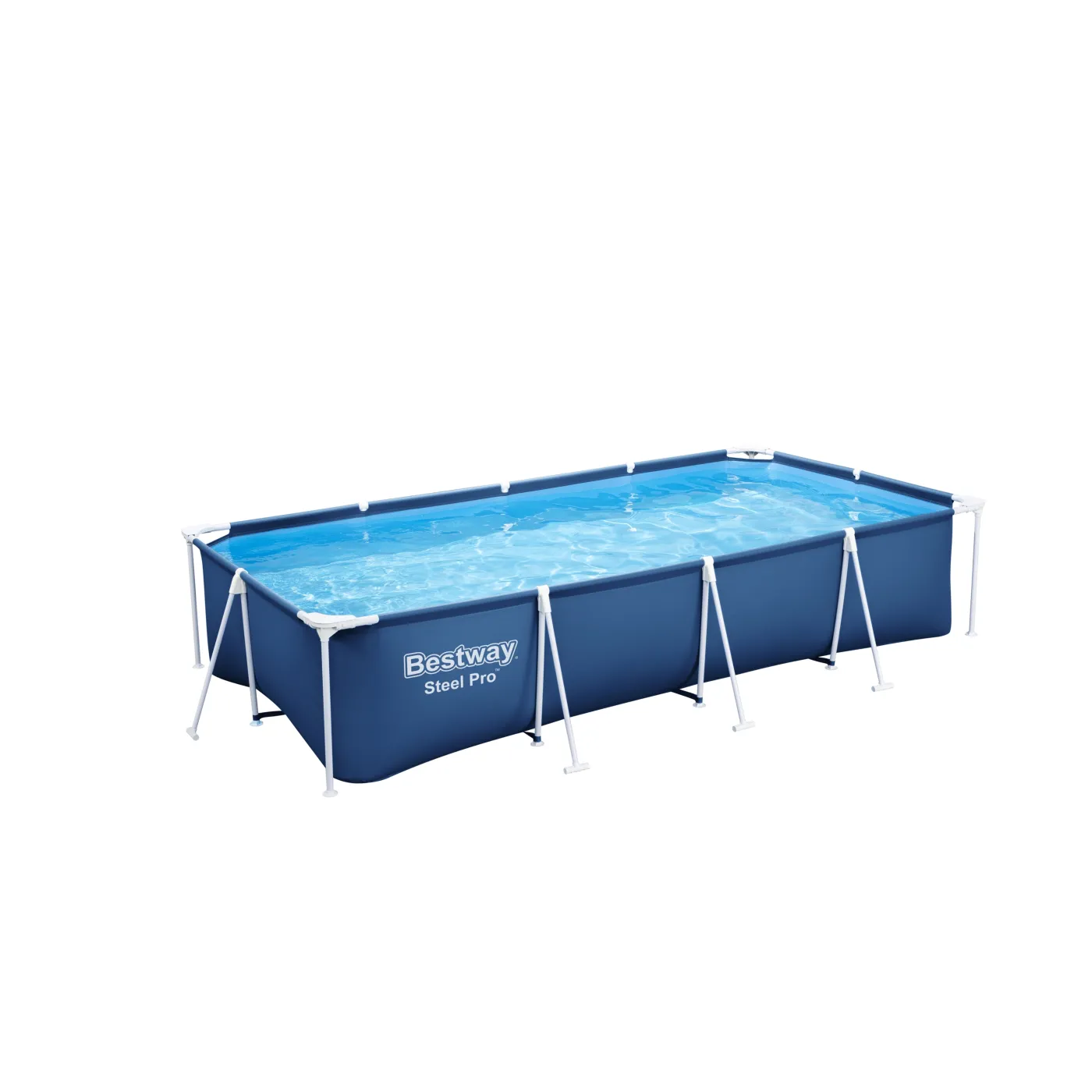 Piscina fuori terra tubolare BESTWAY Steel Pro blu L int 4.0 x 2.11 m 2