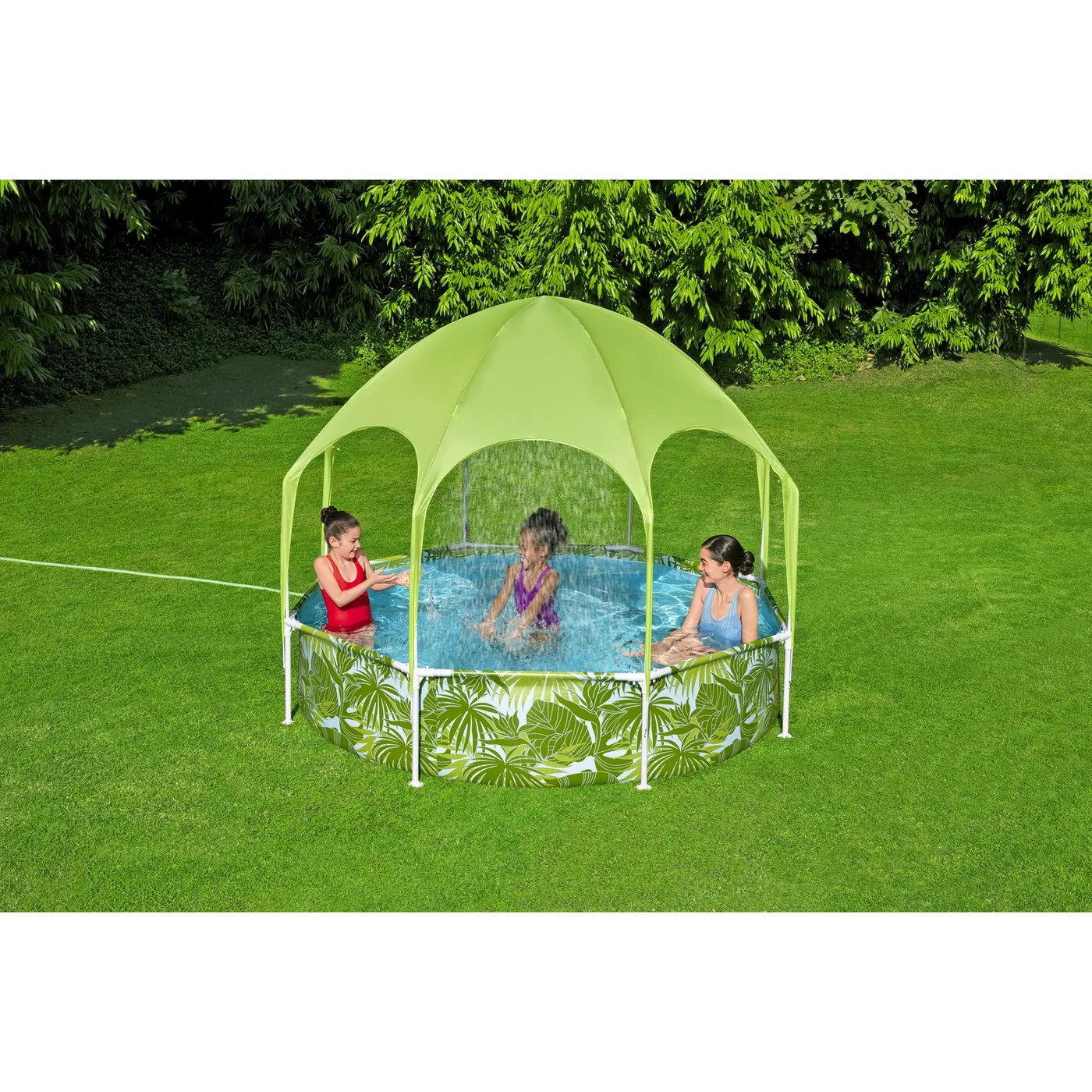 Piscina fuori terra tubolare BESTWAY Steel Pro verde H 0.51 x ⌀ 2.44 m