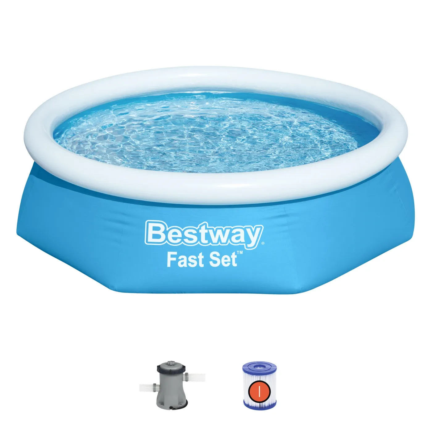 Piscina gonfiabile BESTWAY Fast Set, con pompa Ø 2.44 H 0.61 m 2