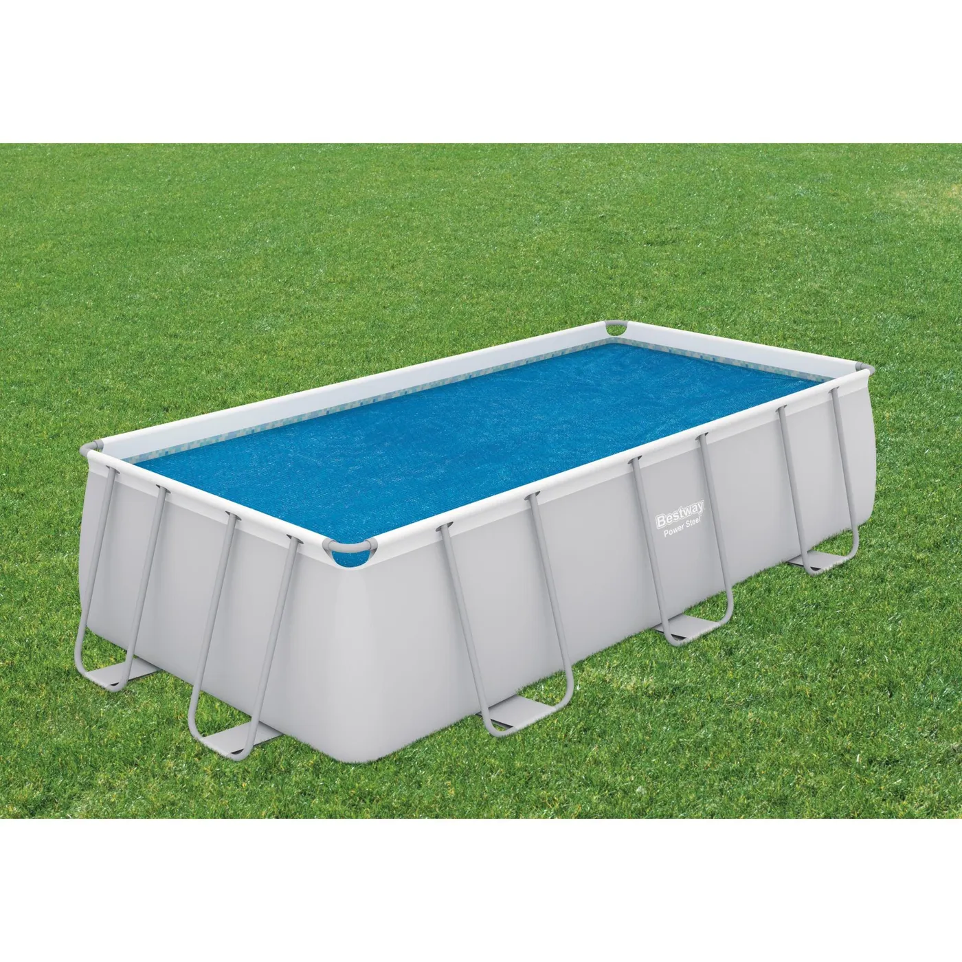 Copertura termica per piscina rettangolare BESTWAY in pvc blu 380 x 180 cm 2