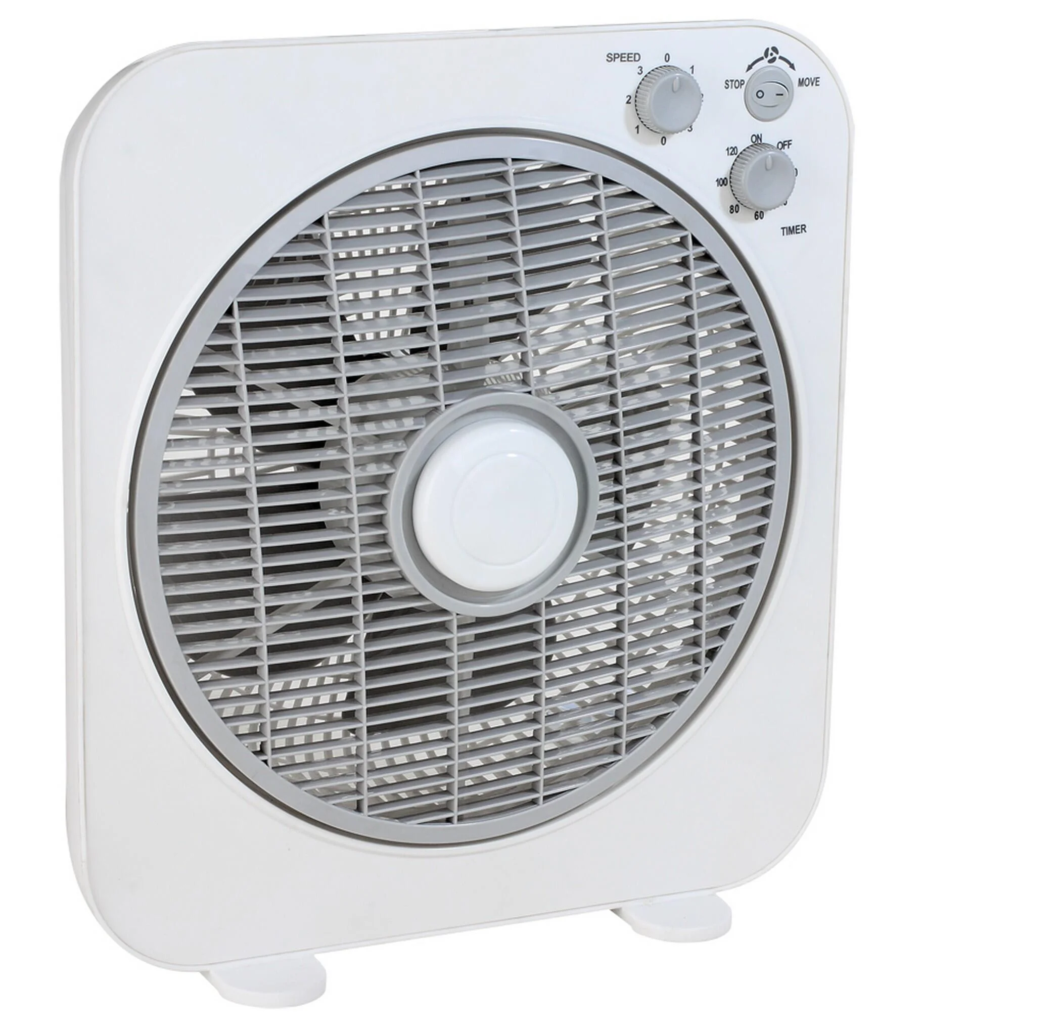 Ventilatore da scrivania EQUATION Box bianco 40 W Ø 30 cm