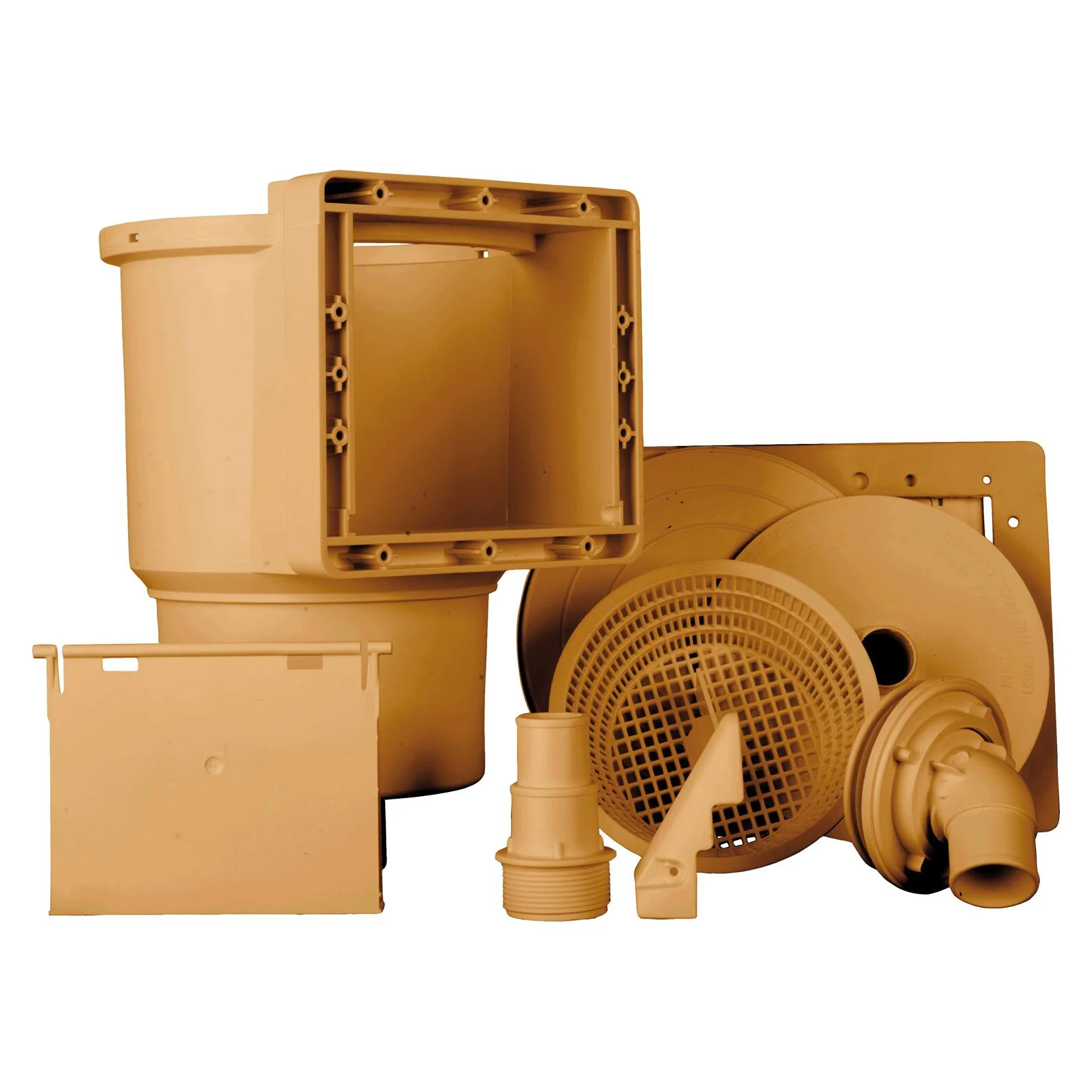 Skimmer GRE Standard completo marrone L 24 x L 21.5 cm