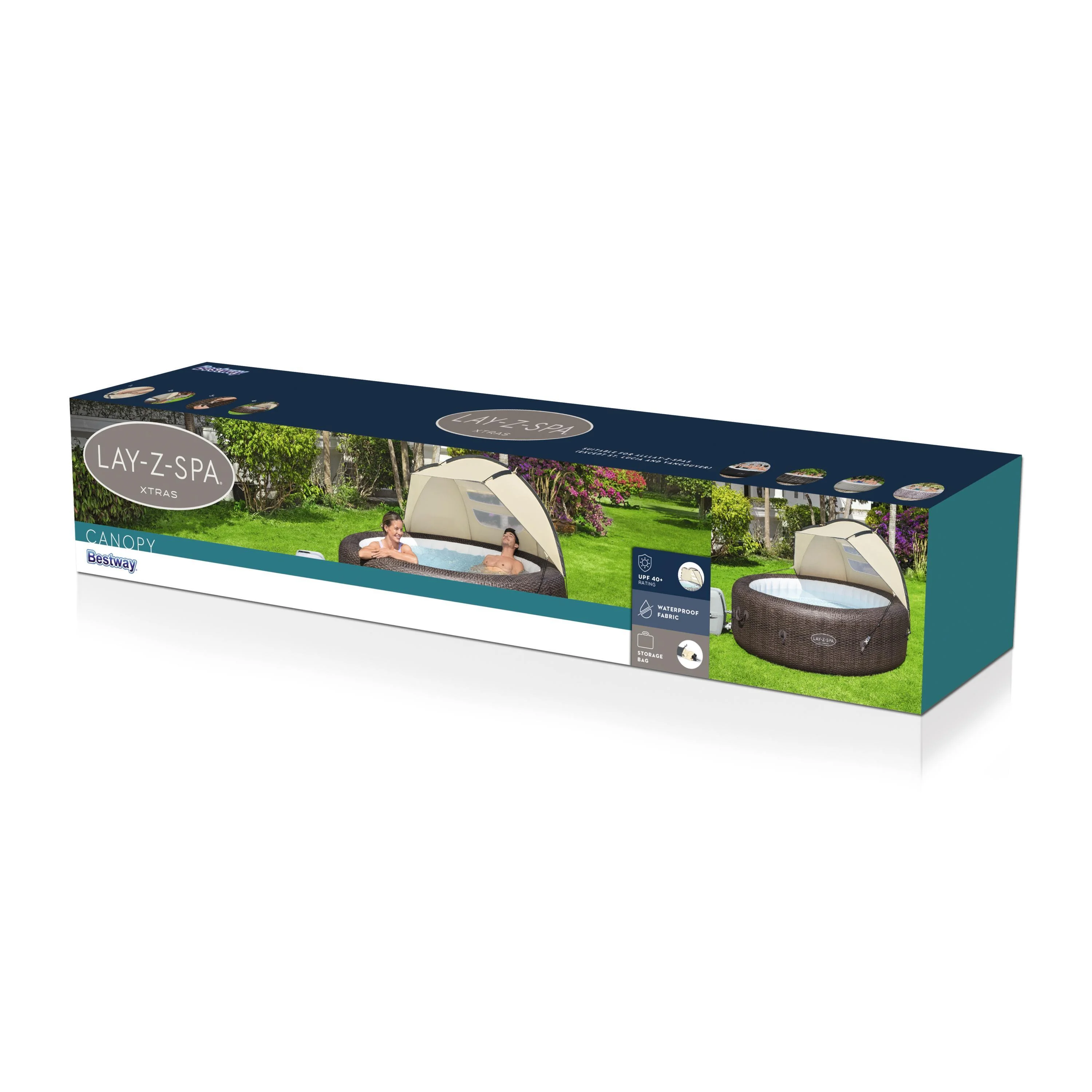 Copertura per spa BESTWAY L94 x P183 x H109 cm beige 6