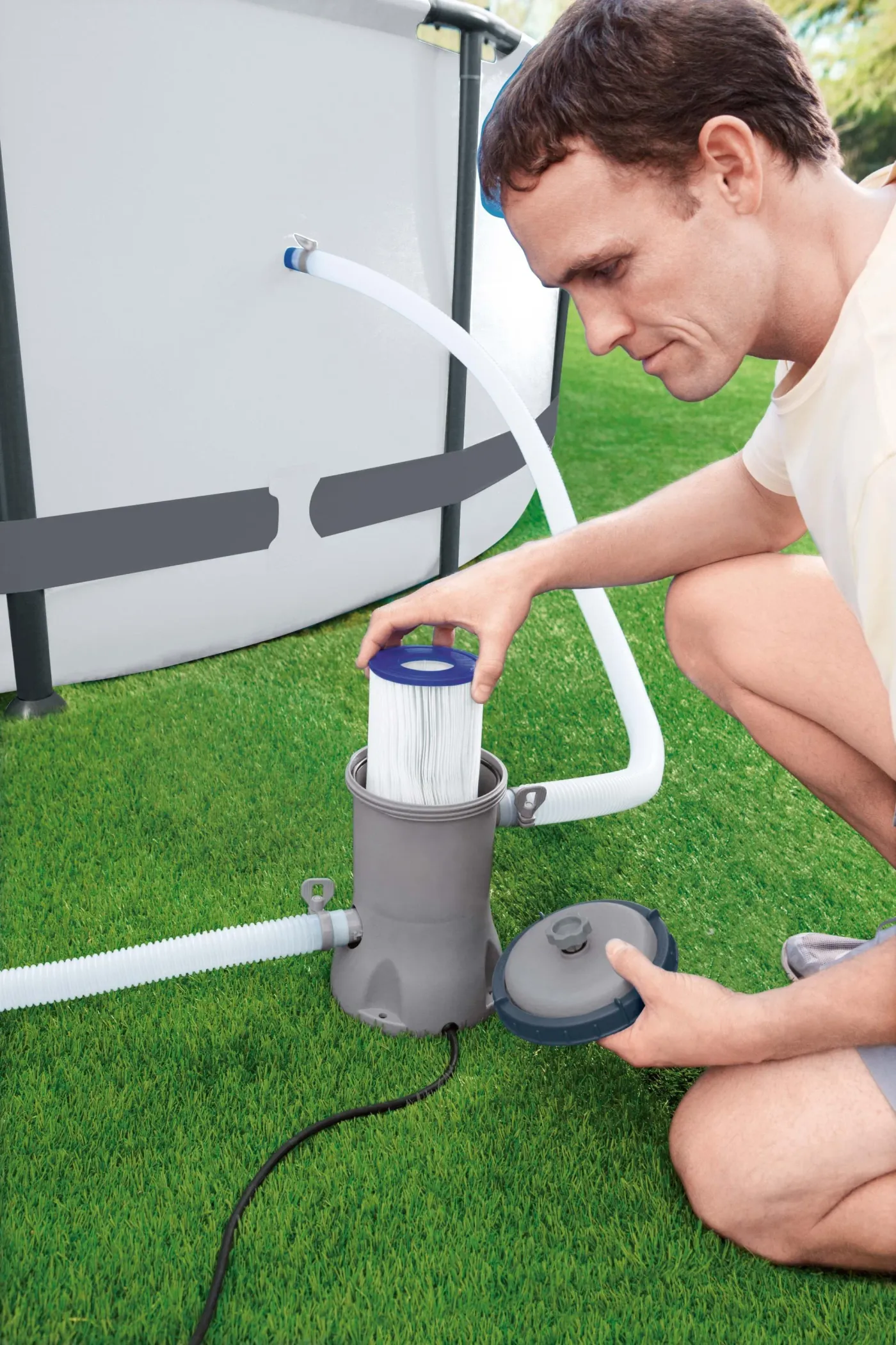 Filtro a cartuccia per pompa per piscina BESTWAY Flowclear 58383 da 2.006LT/H 4