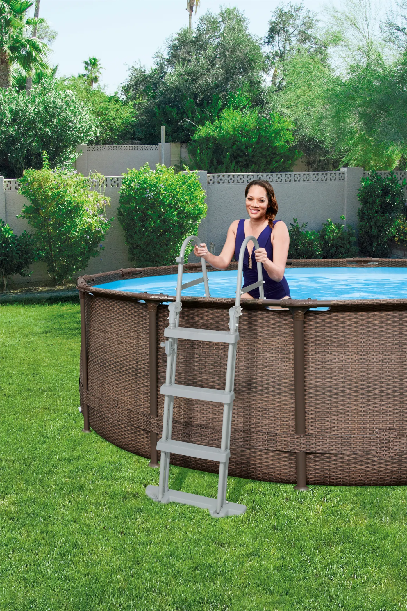 Piscina fuori terra tubolare BESTWAY Steel Pro marrone H 1 x ⌀ 3.66 m 3
