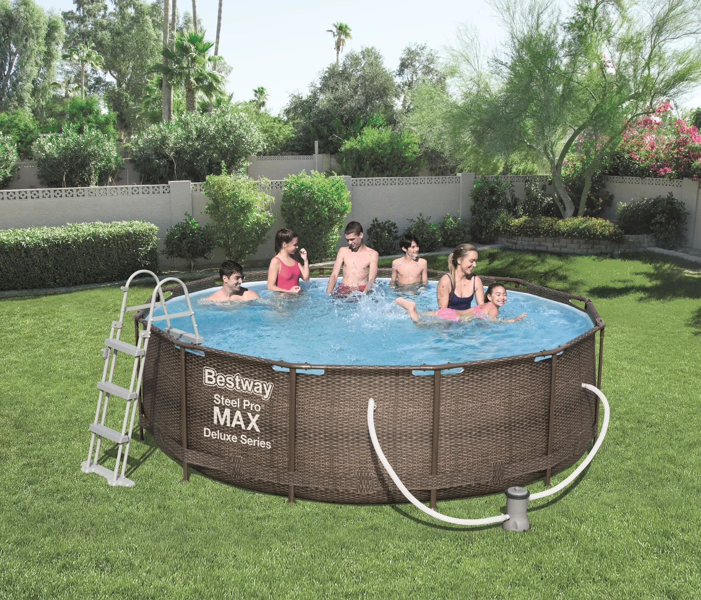 Piscina fuori terra tubolare BESTWAY Steel Pro marrone H 1 x ⌀ 3.66 m 2