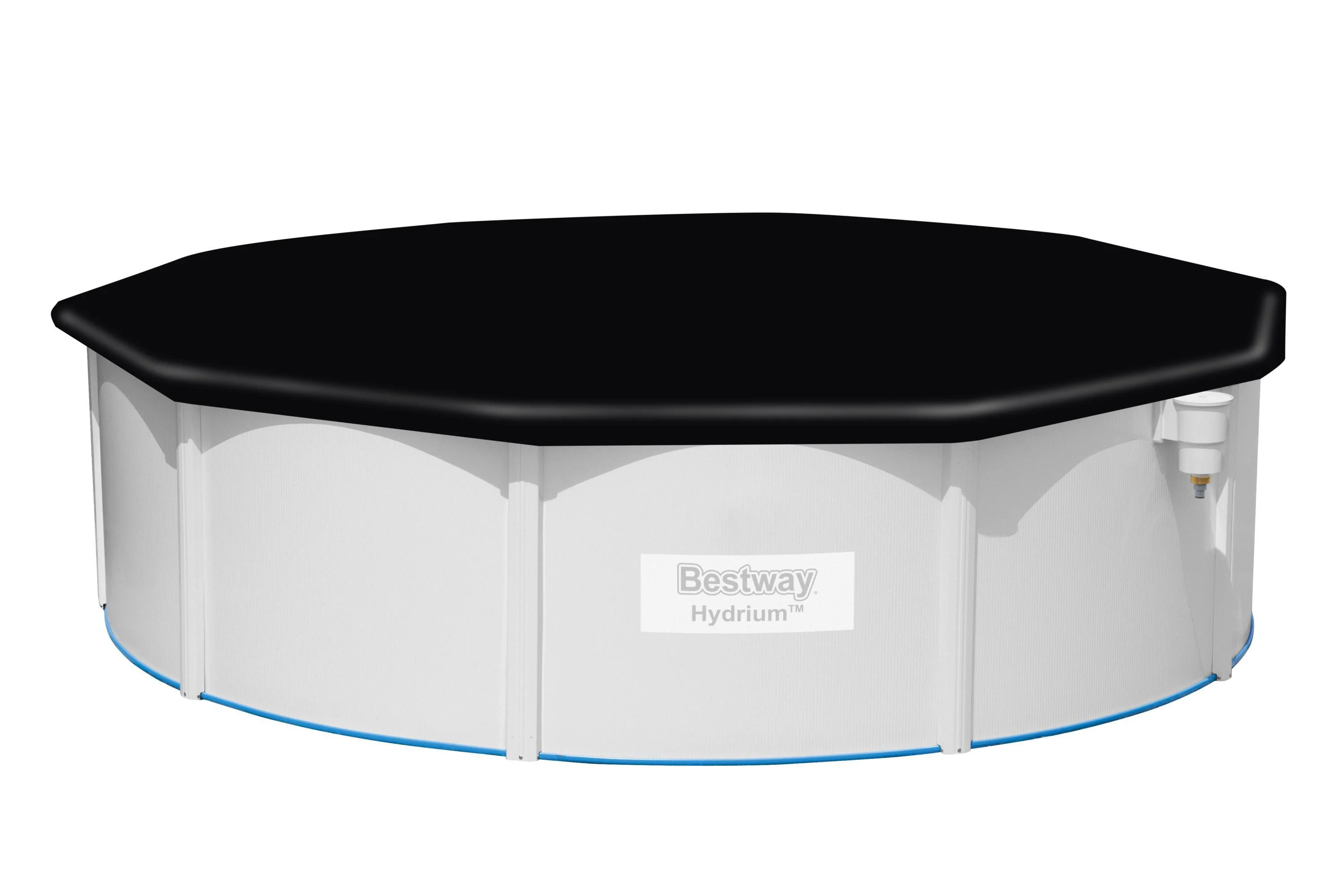 Copertura per piscina tondo BESTWAY in pvc nero Ø 493 cm 5