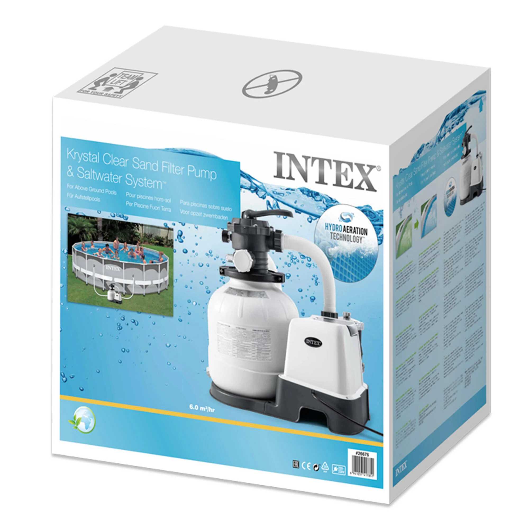 Filtro a sabbia per piscina INTEX 0.3 cv COMBO fino a 32.200 L. 4