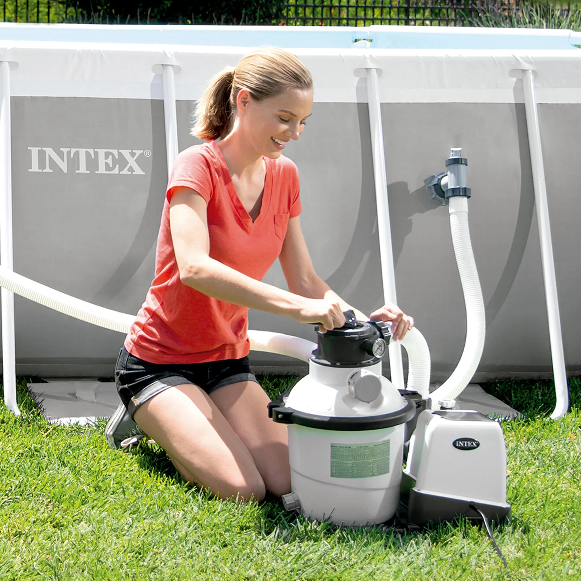 Filtro a sabbia per piscina INTEX 0.75 cv Combo 26680 2