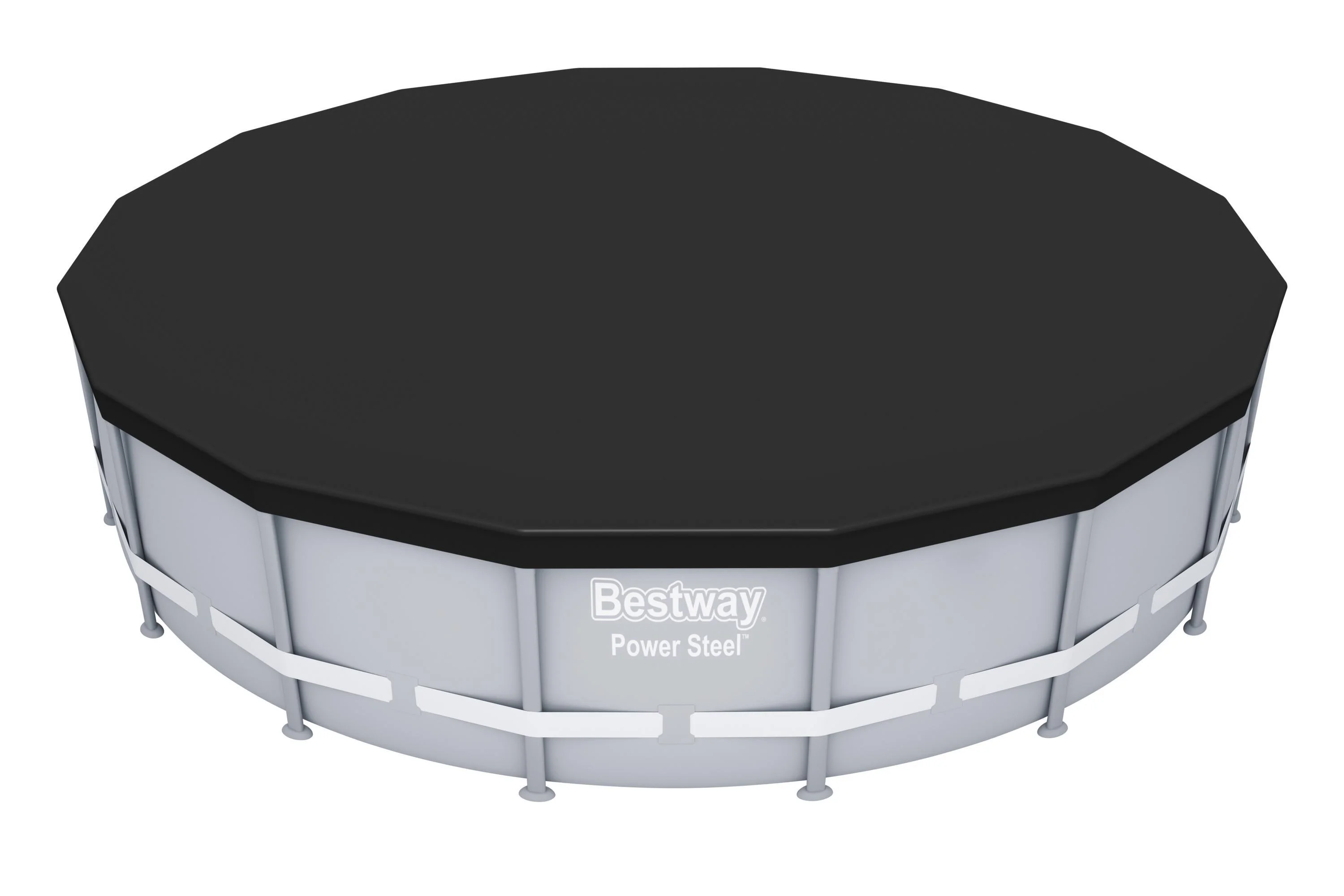 Copertura per piscina tondo BESTWAY in pvc nero Ø 493 cm