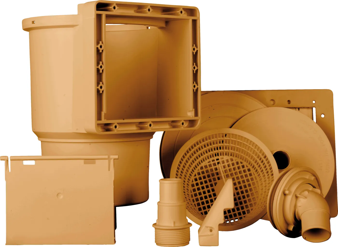 Skimmer GRE Standard completo marrone L 24 x L 21.5 cm 2
