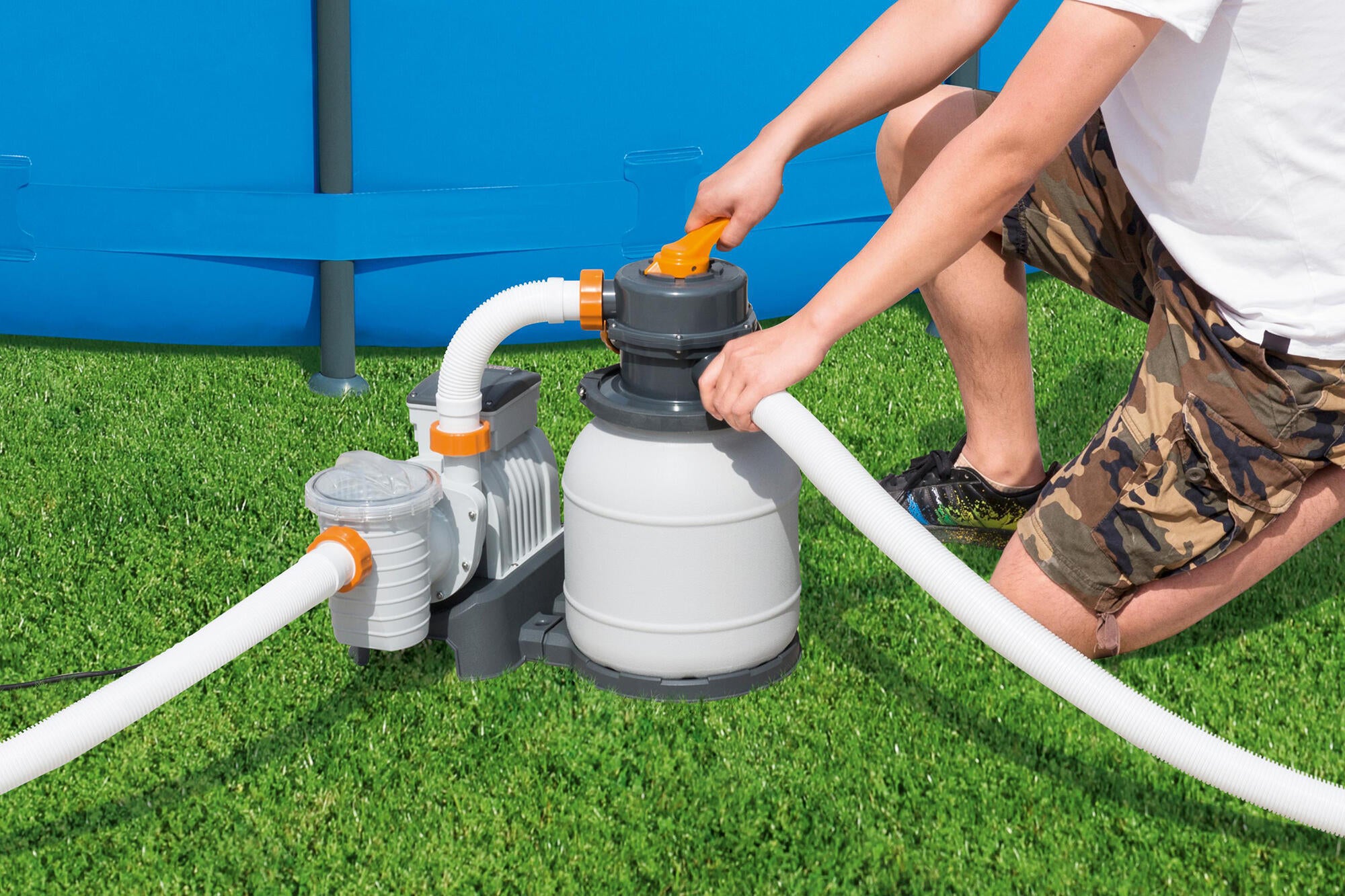 Filtro a sabbia per piscina BESTWAY 0.4 cv Flowclear 58497 2