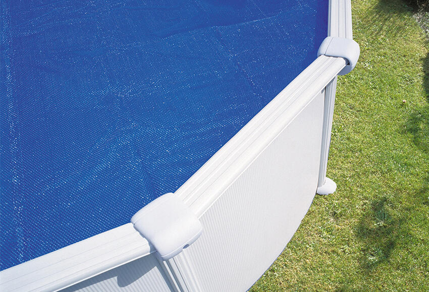 Copertura termica per piscina tondo GRE in polietilene blu Ø 360 cm 4