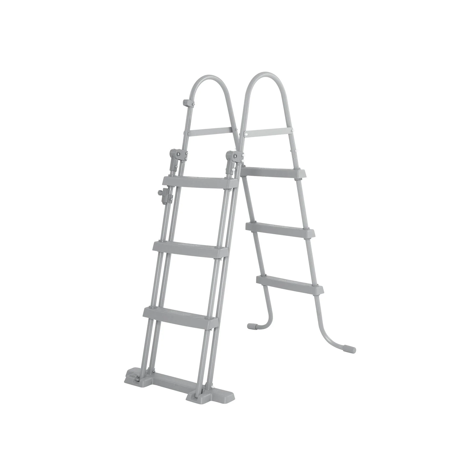 Scaletta per piscina rimovibile tubolare o portatile in acciaio Bestway 3 gradini 107 cm 5