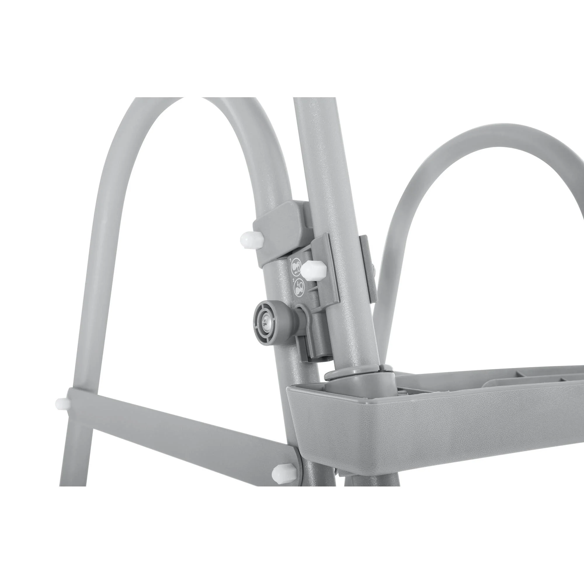 Scaletta per piscina rimovibile tubolare o portatile in acciaio Bestway 3 gradini 107 cm 6