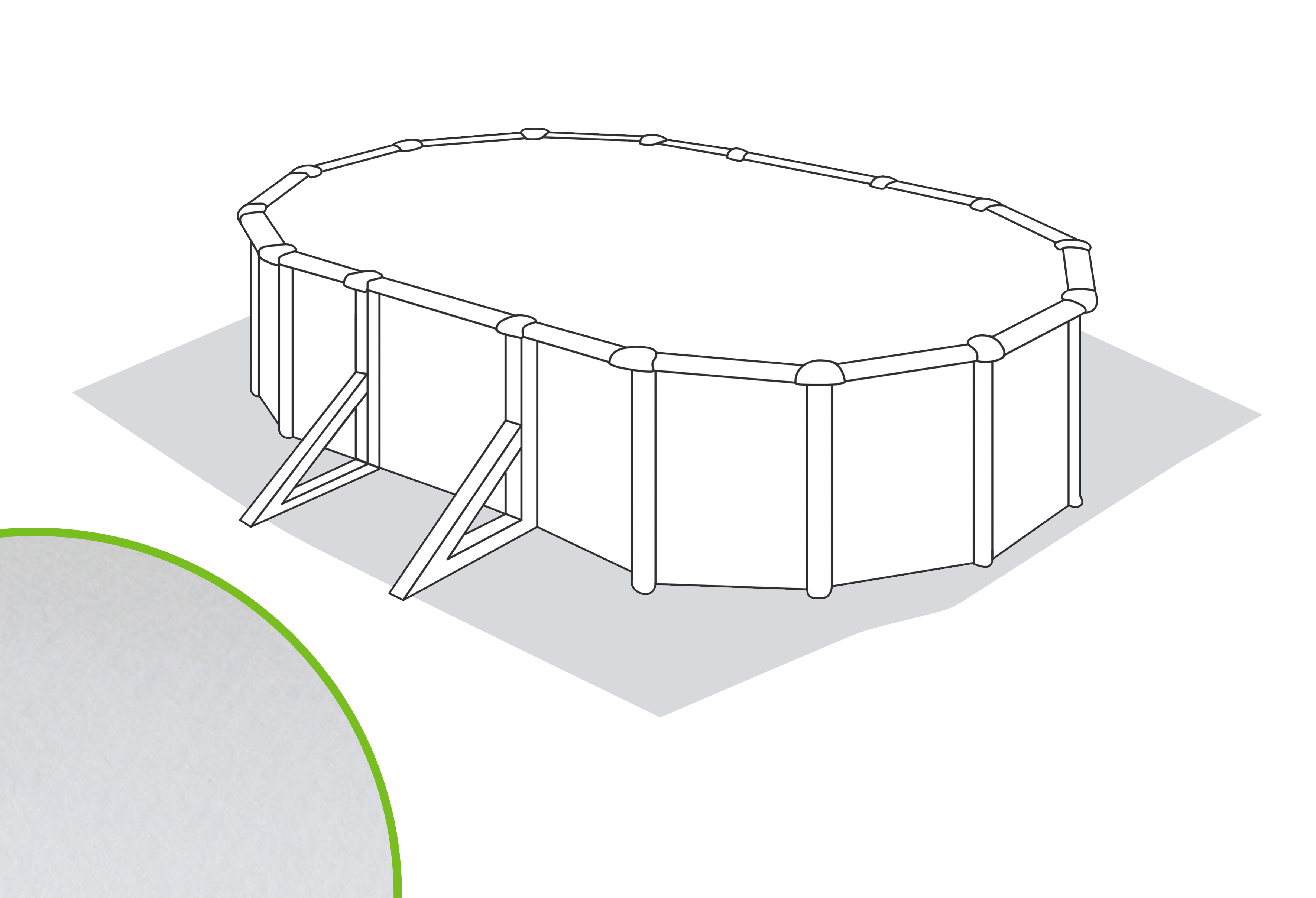 Tappetino per piscina GRE 500 x 950 cm 7