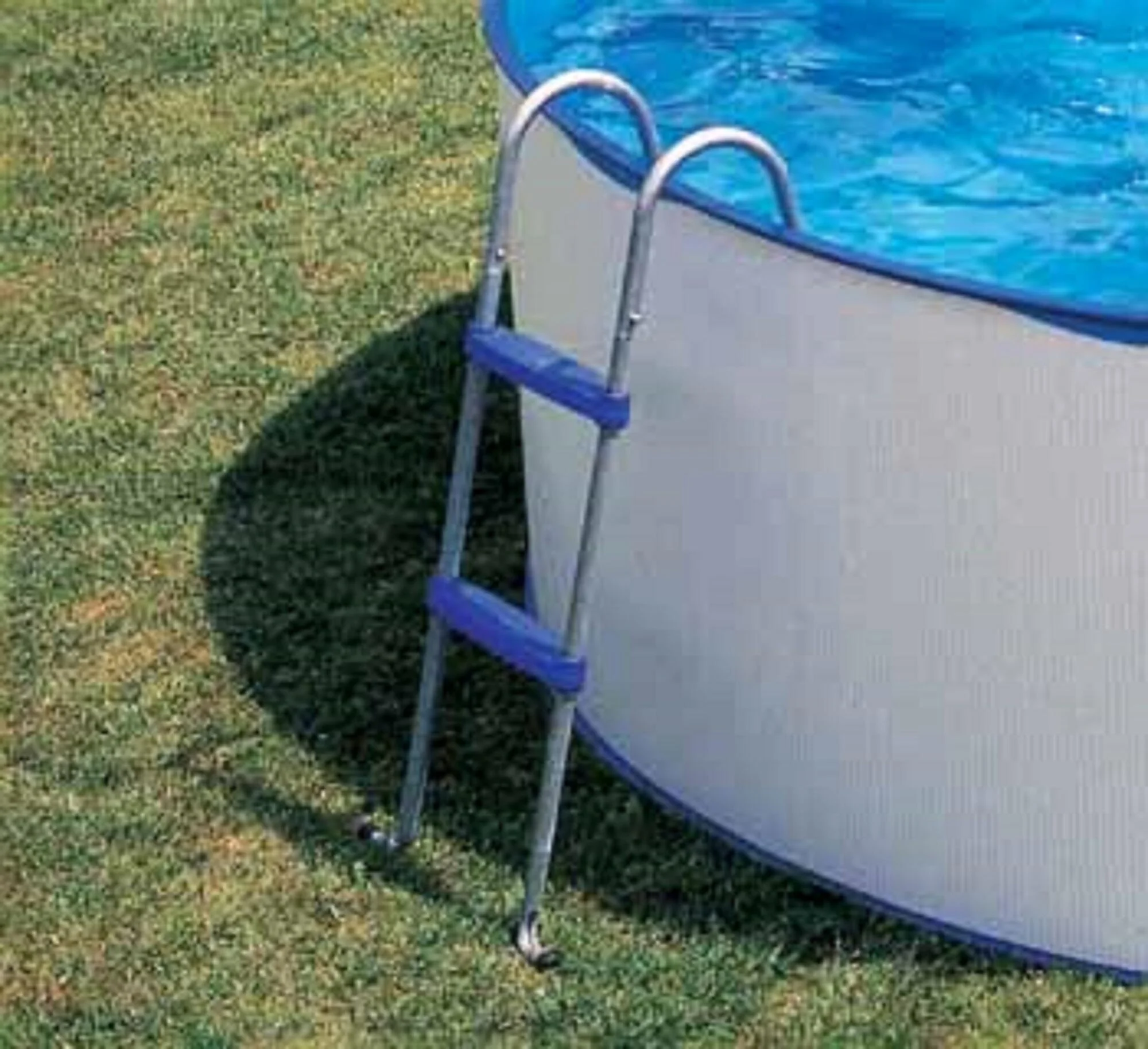 Scaletta per piscina fuori terra rigida in acciaio Gre AR109 2 gradini 98 cm 3