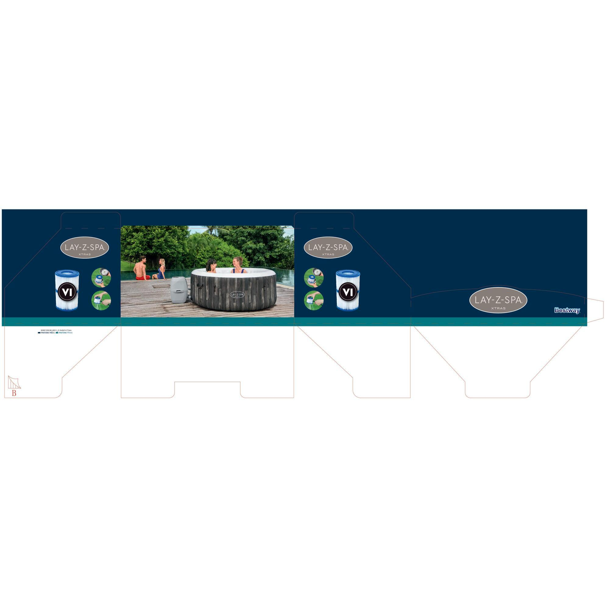 Cartuccia per filtro a cartuccia per pompe da piscina e spa in pvc BESTWAY 6