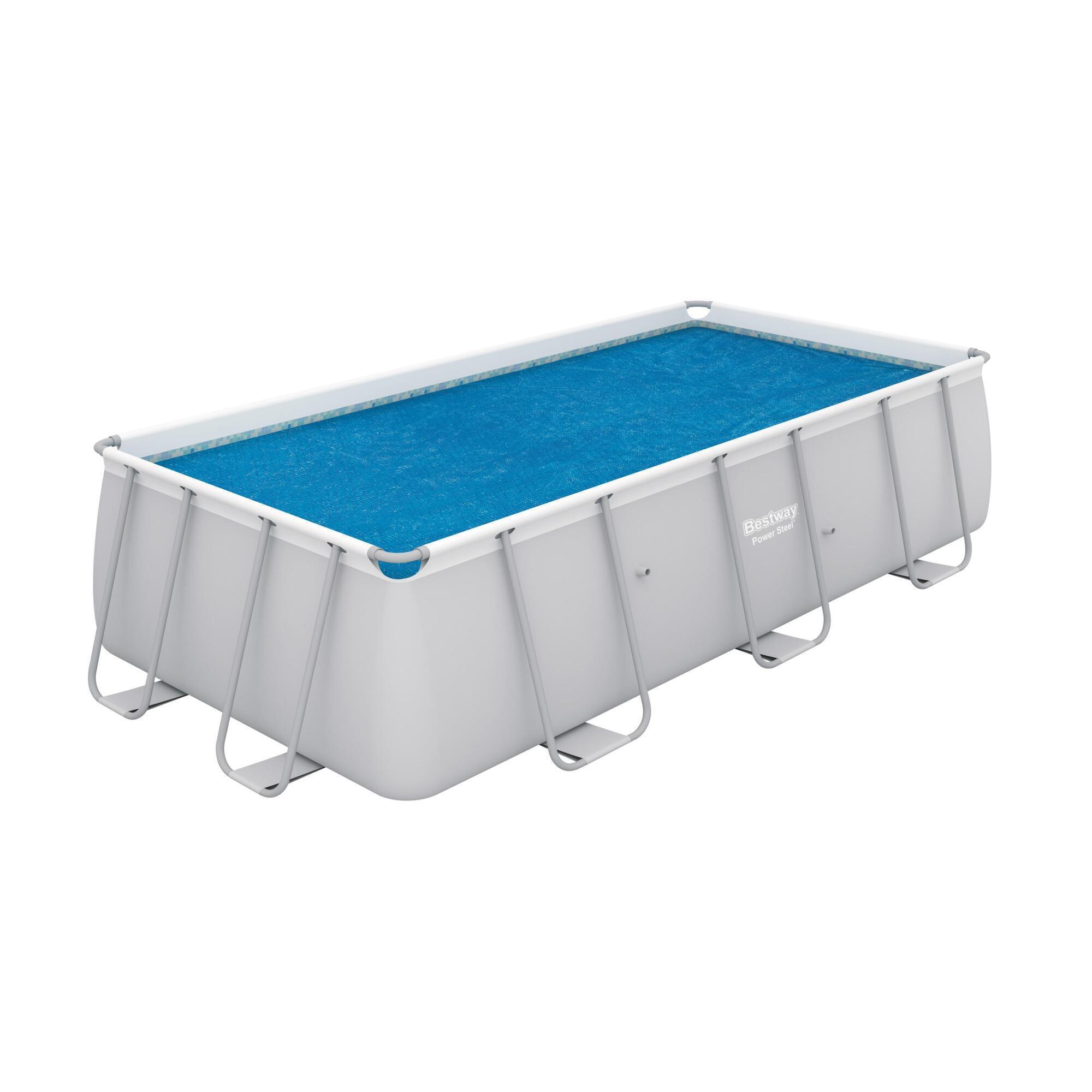 Copertura termica per piscina rettangolare BESTWAY in pvc blu 380 x 180 cm 3