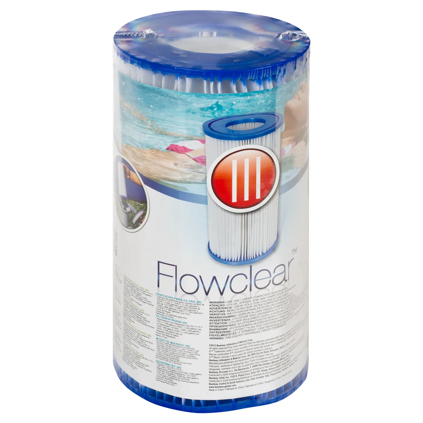 Cartuccia per filtro a cartuccia per pompe da piscina e spa in pvc 6