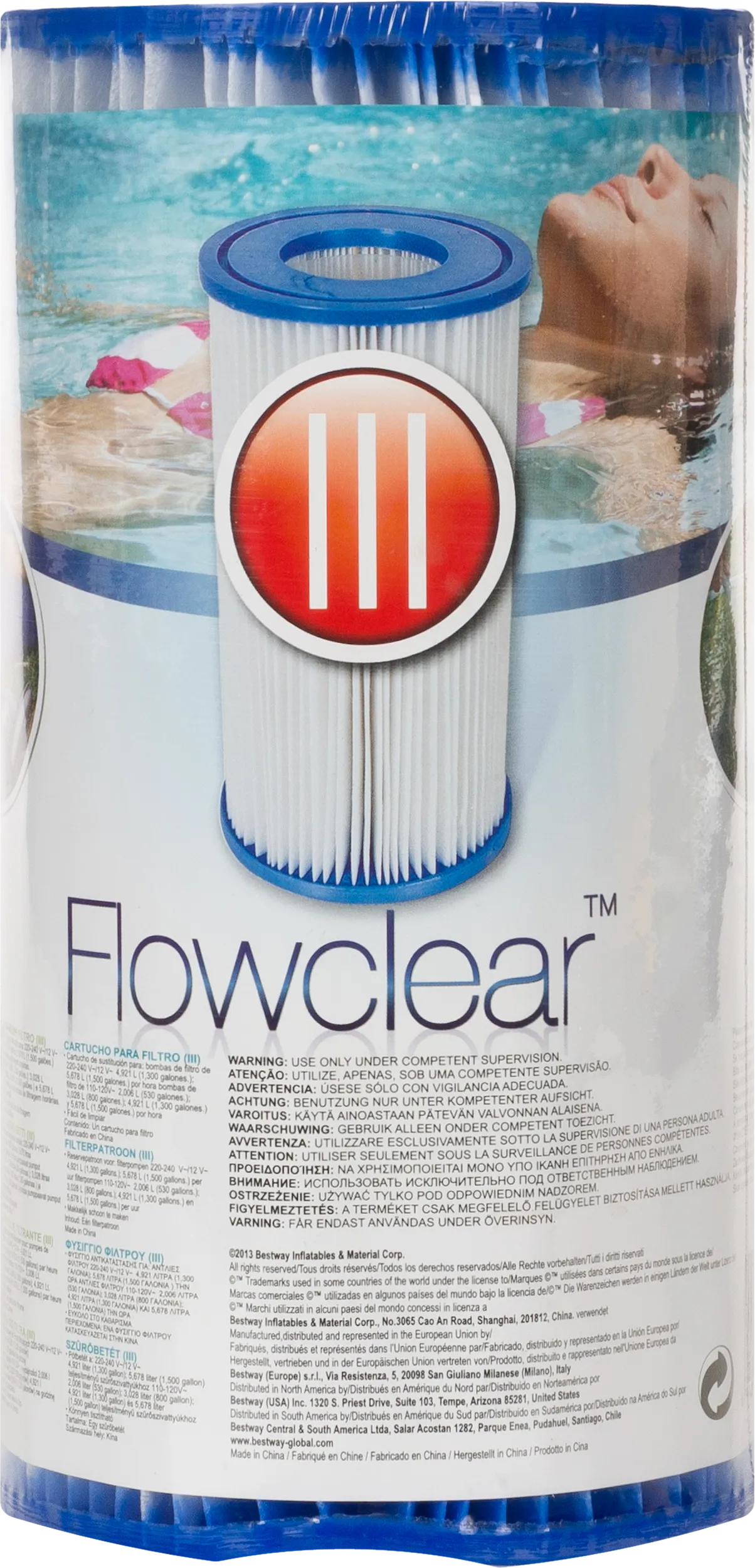 Cartuccia per filtro a cartuccia per pompe da piscina e spa in pvc 5